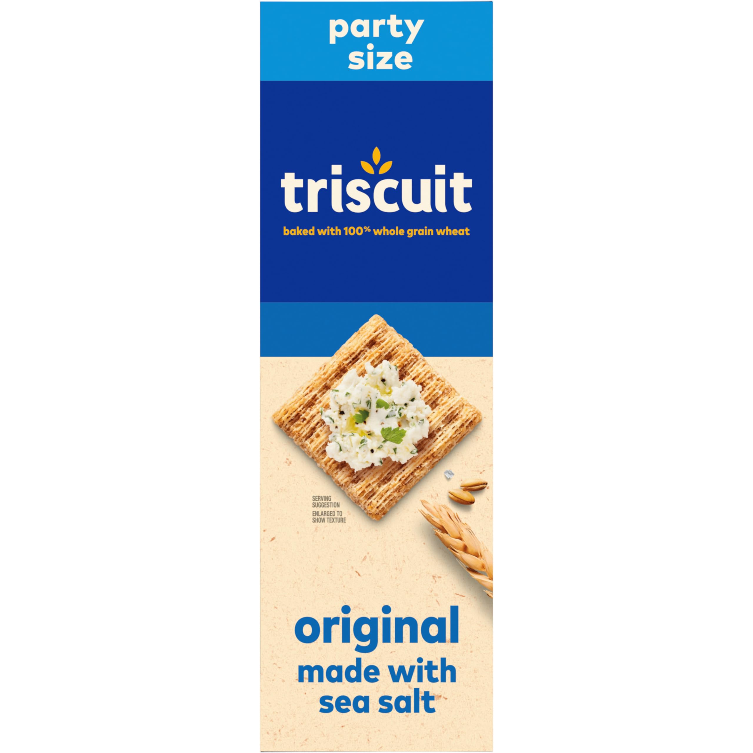 Triscuit Original Whole Grain Wheat Crackers - Vegan, Healthy Snack for Lunch, Parties & On-the-Go | 17 oz Pack | Perfect for Office, School & Picnics