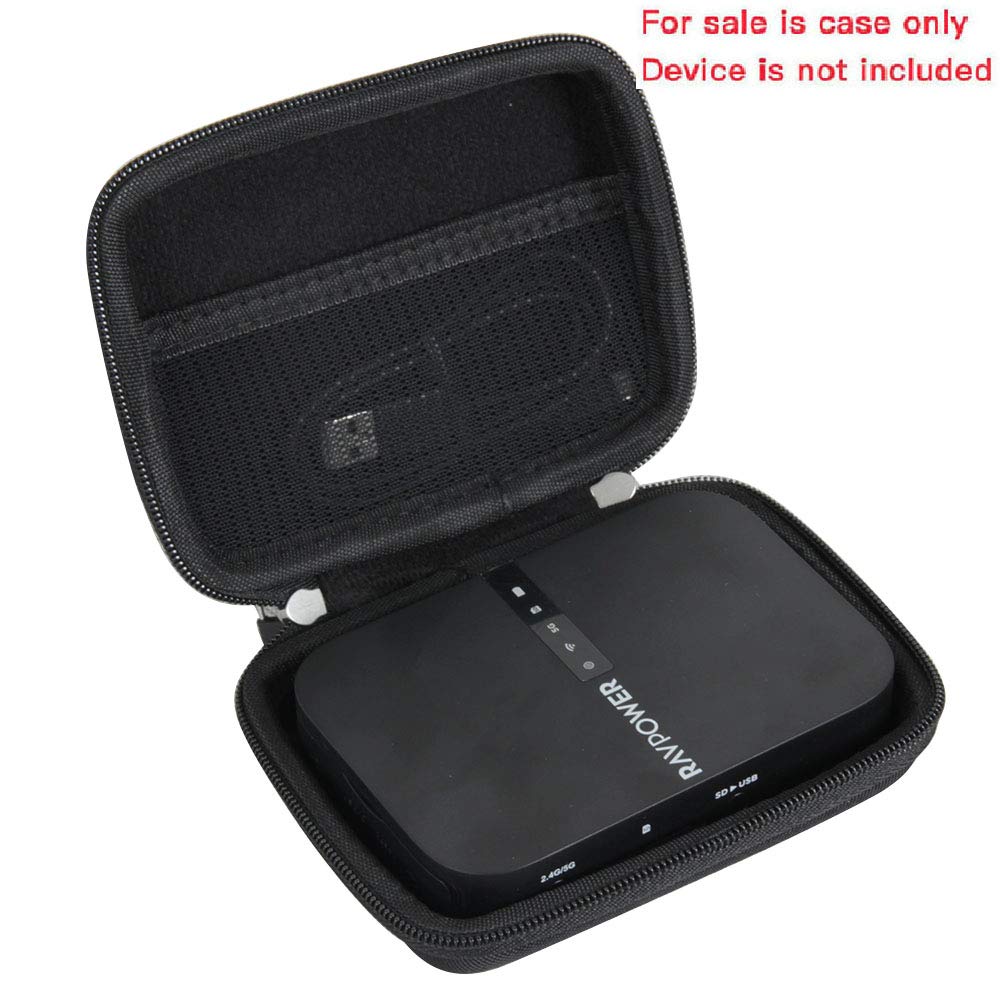 Hermitshell Hard Travel Case for NewQ Filehub AC750 Travel Router - Durable Protective Storage for Wireless Router, Perfect for Travel, Camping & Business Trips