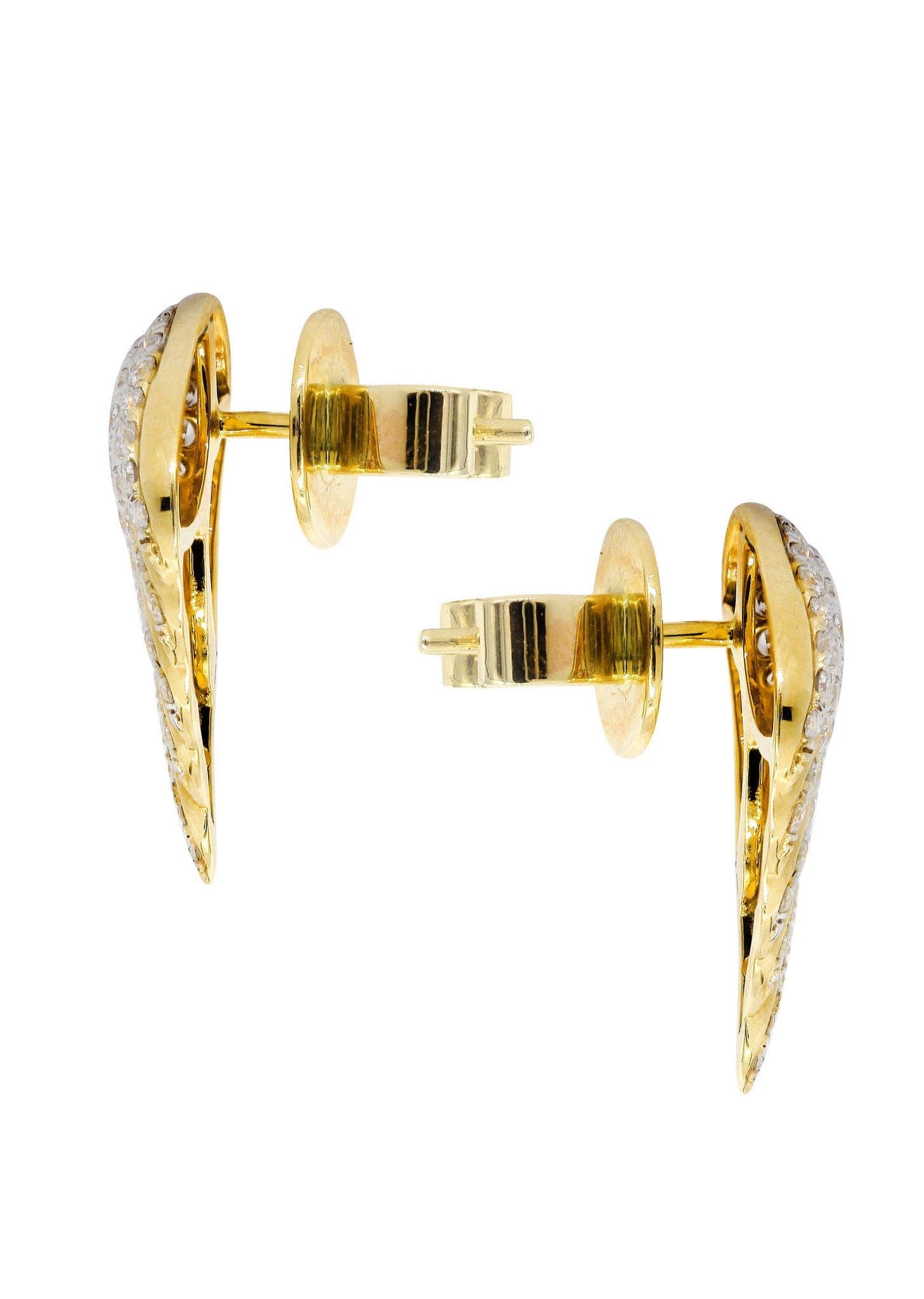 14K Yellow Gold Diamond Earrings for Men - 0.9 Carat Stud Earrings | Perfect for Gifts, Weddings & Special Occasions