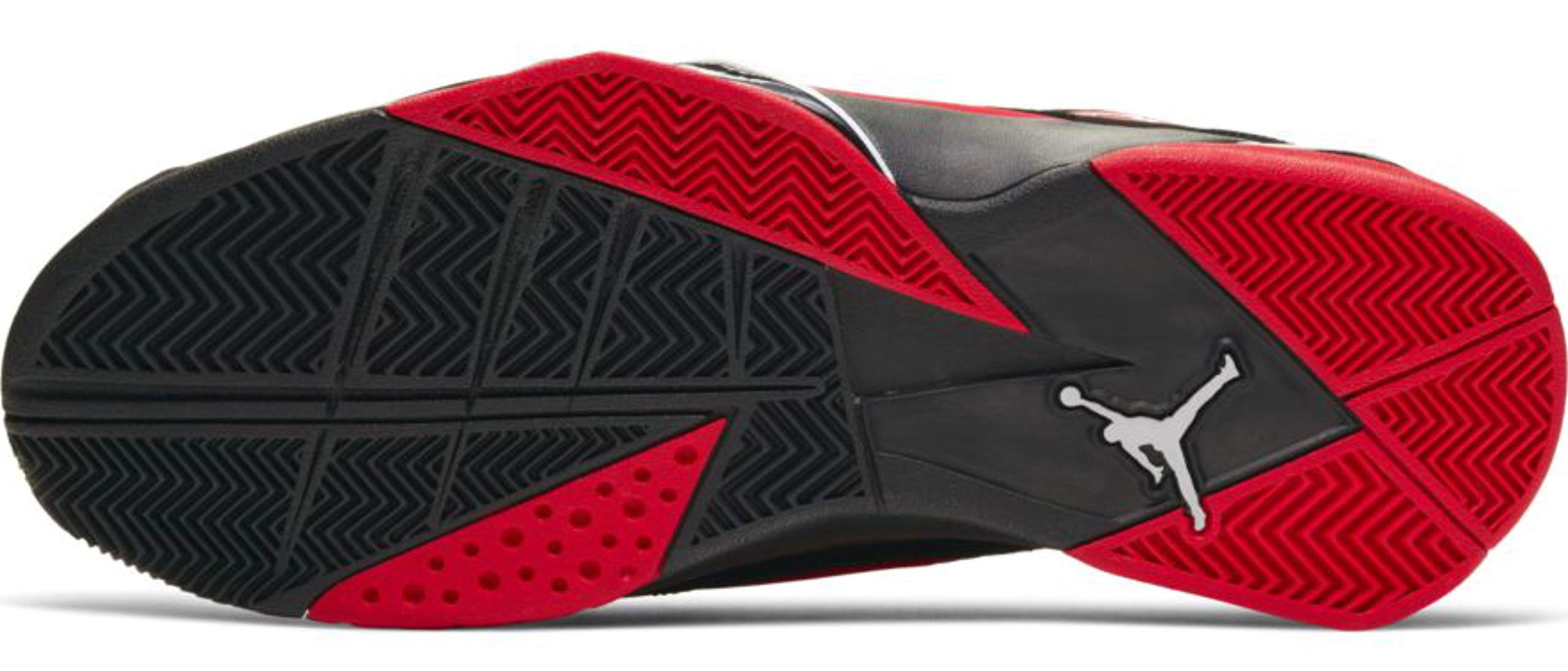 Jordan Men's True Flight Basketball Shoes - Black/Red/White - Size 9.5 D(M US) - High-Performance Basketball Sneakers for Court Play & Streetwear Style