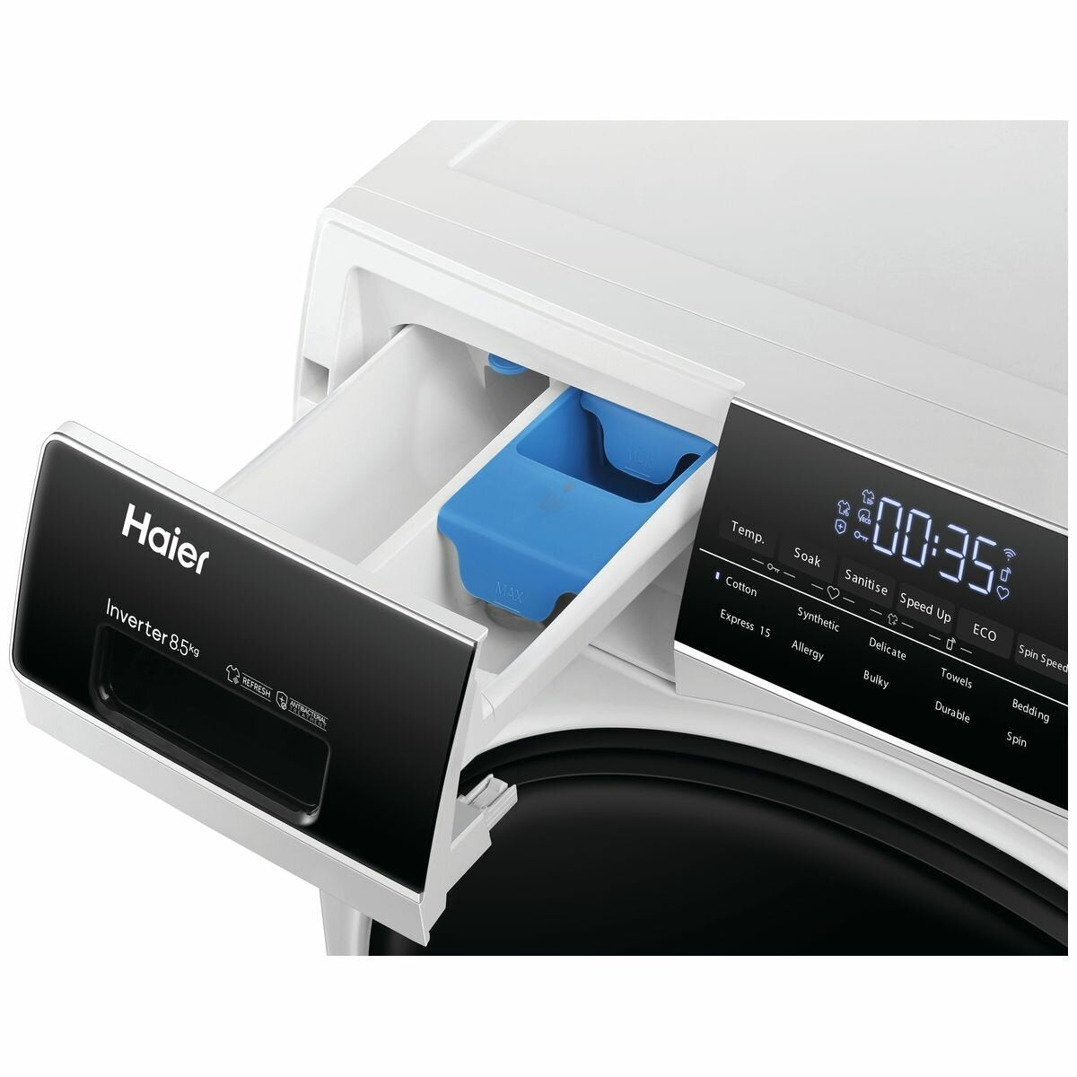 Haier 500 Series 8.5kg Front Load Washing Machine HWF85AN1 - Energy Efficient, Quiet Operation for Apartments & Small Homes