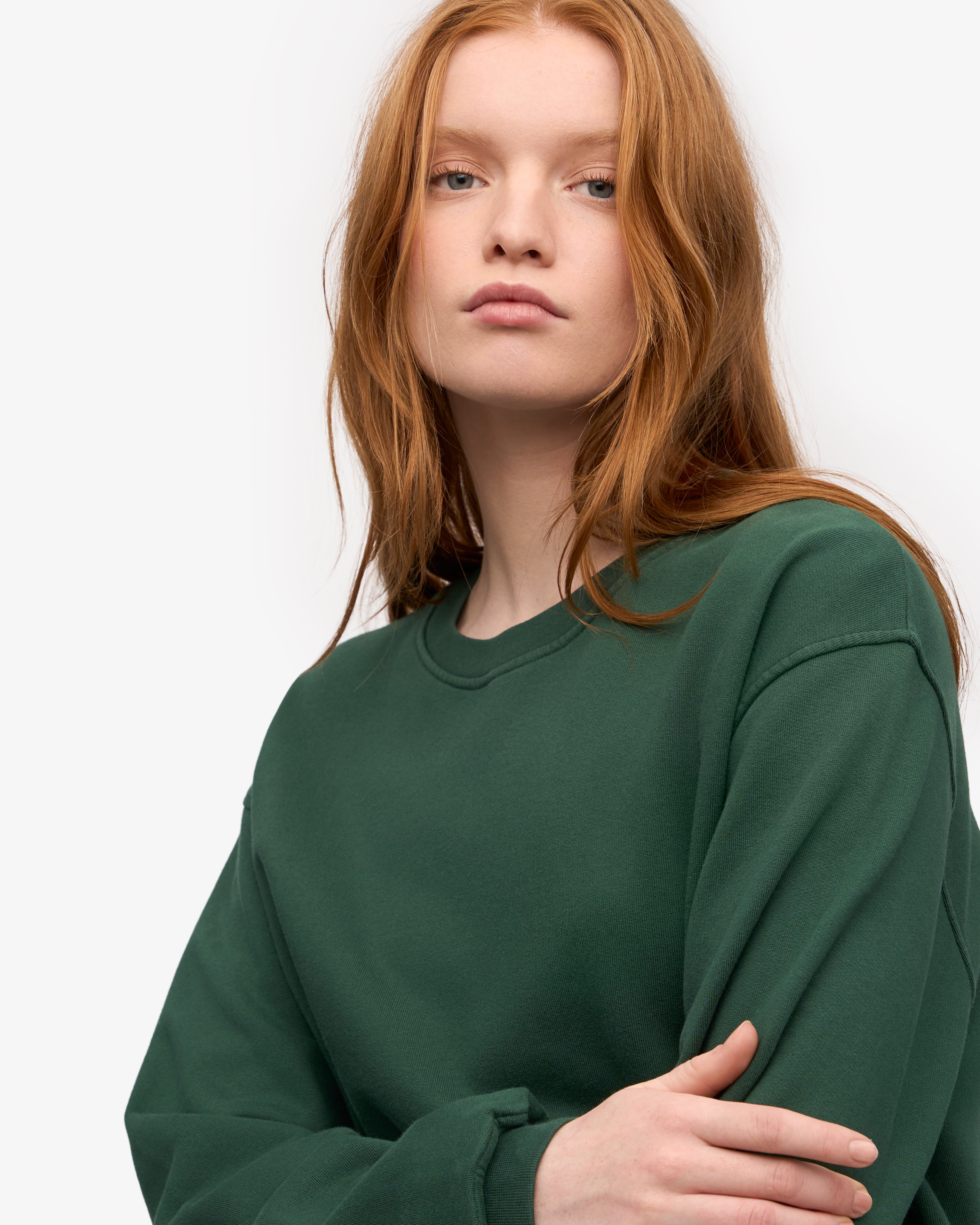 Women's Classic Organic Cotton Crew Neck T-Shirt - Emerald Green | Soft & Comfortable Casual Wear for Everyday Outfits