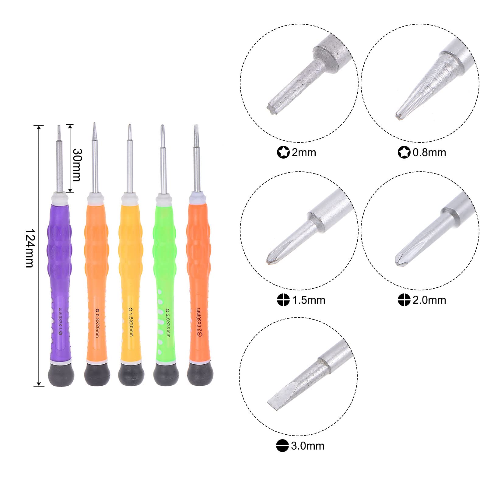uxcell 16-in-1 Magnetic Precision Screwdriver Set with Tweezers & Pry Bar - Professional Electronics Repair Tools for iPhone, Android, Laptop, PC, Smartphone, Tablet & Small Appliances - Perfect for DIY Fixes & Tech Maintenance