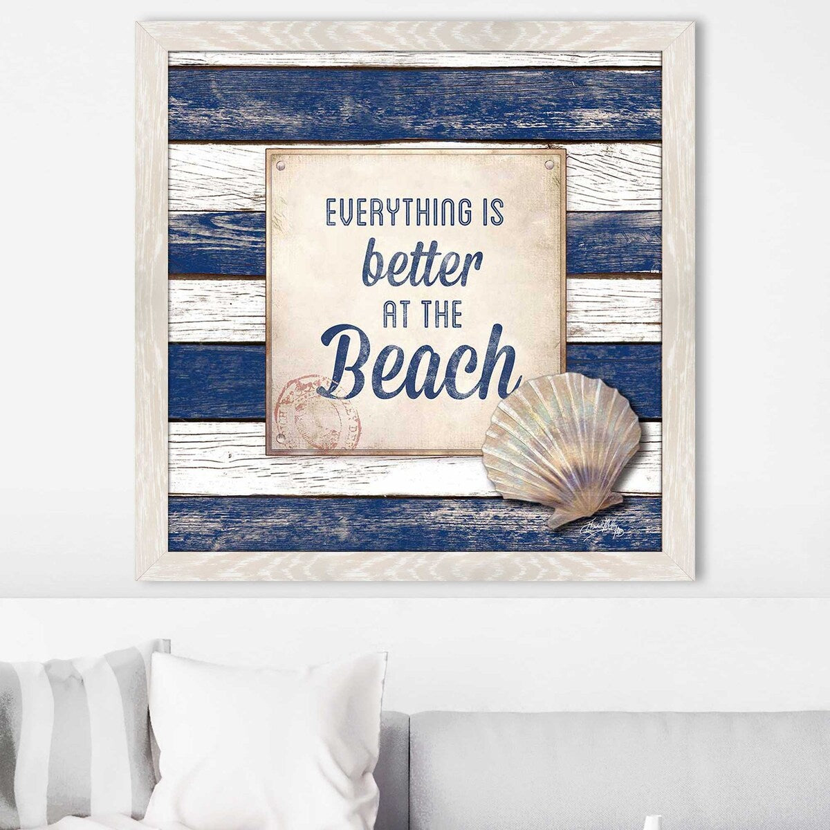 Elizabeth Medley Beach Print Acrylic Wall Art - Coastal Decor for Living Room, Bedroom & Office