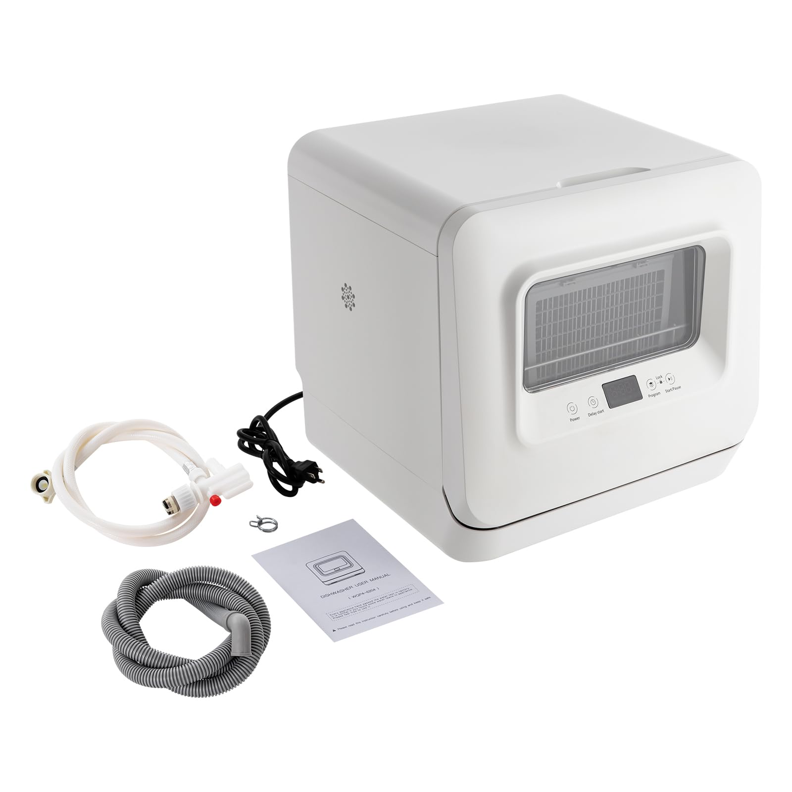 Comfee 120V Portable Countertop Dishwasher - 360° Auto Spray, 785W Air-Cooled Drying, 3-in-1 Mini Washing Machine for Small Kitchens, Apartments, RVs & Camping