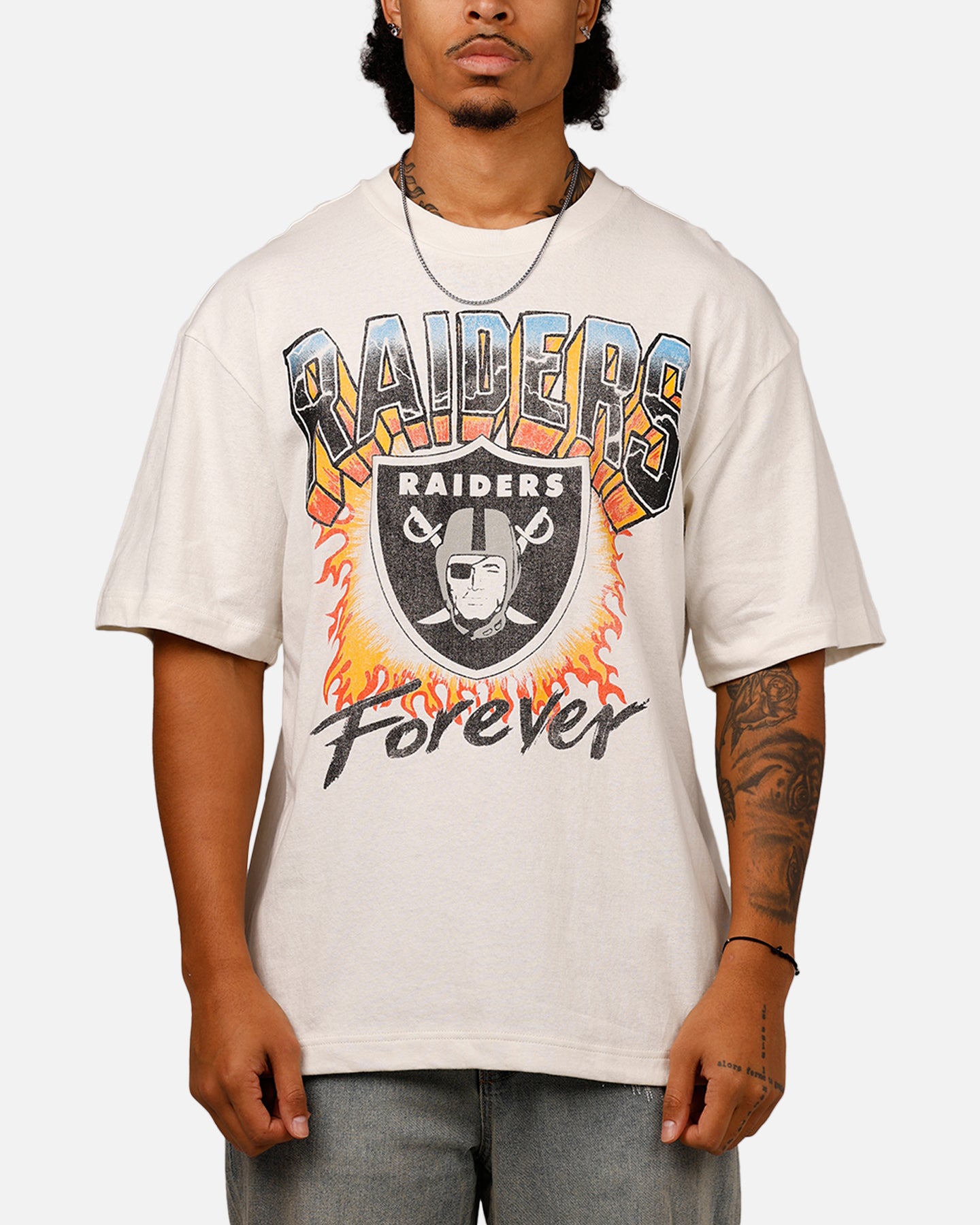 47 Brand Las Vegas Raiders 'NFL Trophy Case' Premium T-Shirt - Sandstone Color - Official NFL Licensed Apparel for Raiders Fans - Perfect for Game Day, Tailgating & Casual Wear