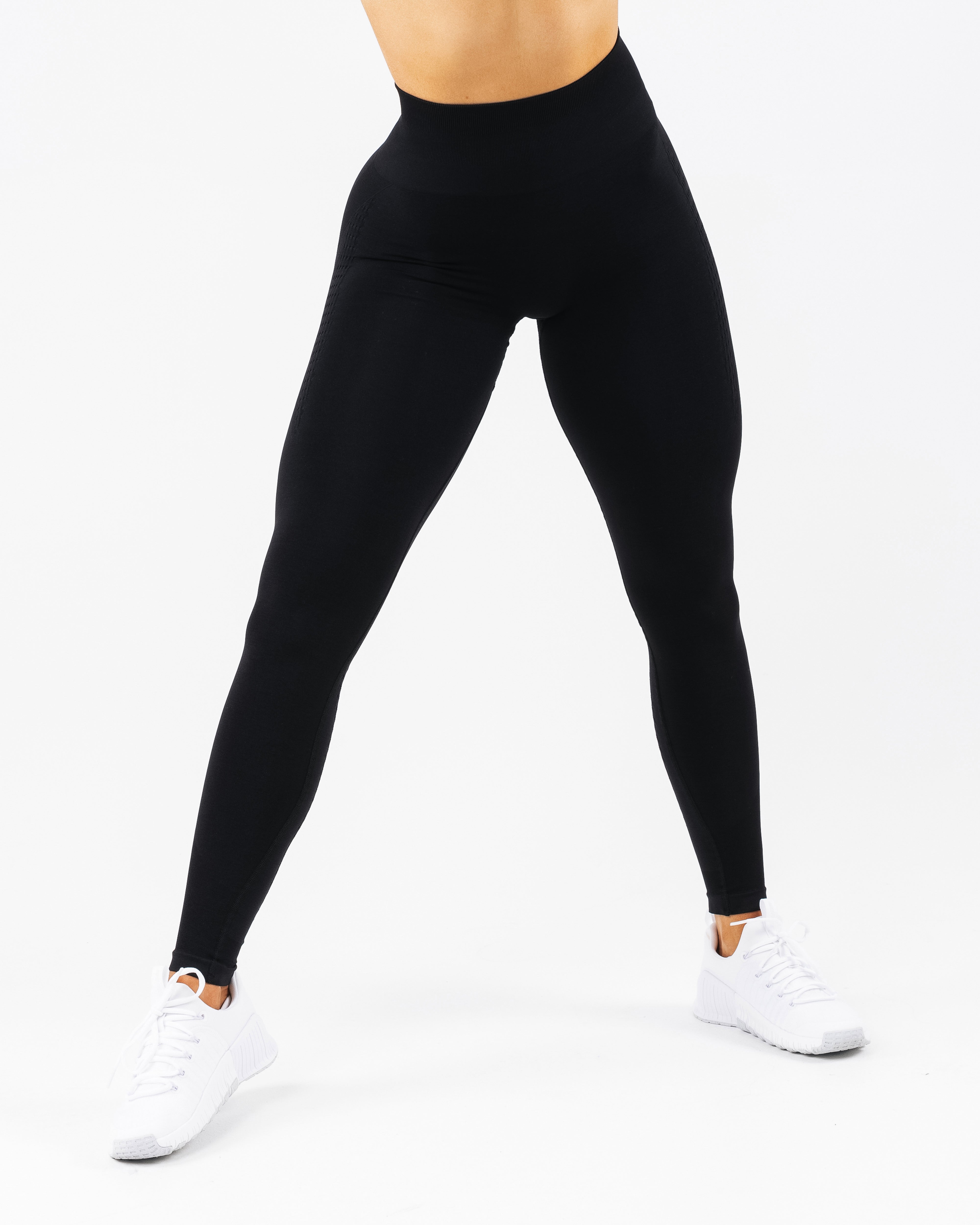 Amplify Contour Legging - High Waisted Tummy Control Workout Leggings for Women, Black - Perfect for Yoga, Running & Gym