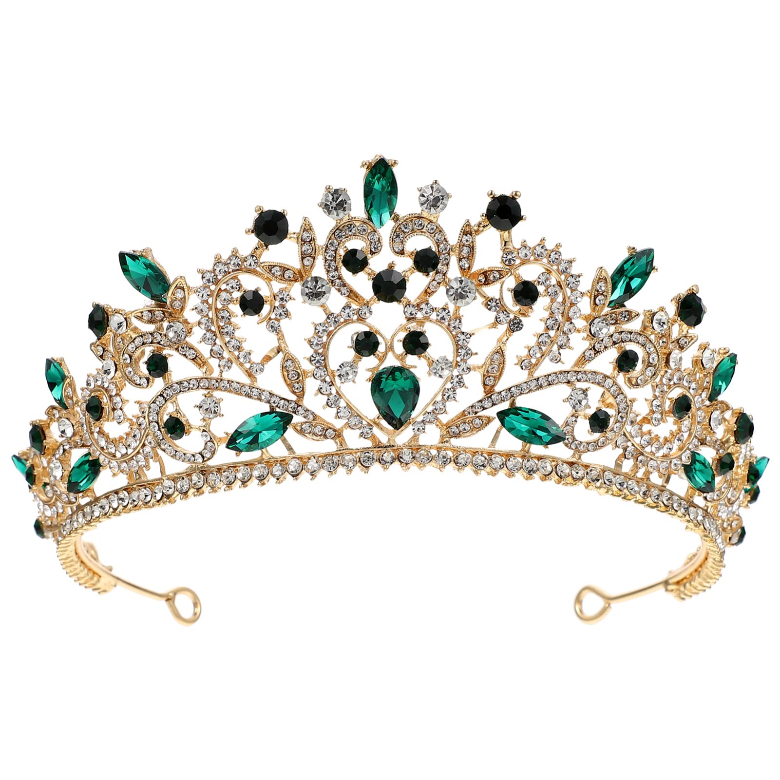 FRCOLOR Sparkling Rhinestone Wedding Tiara for Bride & Girls – Elegant Bridal Crown Headpiece for Weddings, Prom, Pageants & Special Occasions