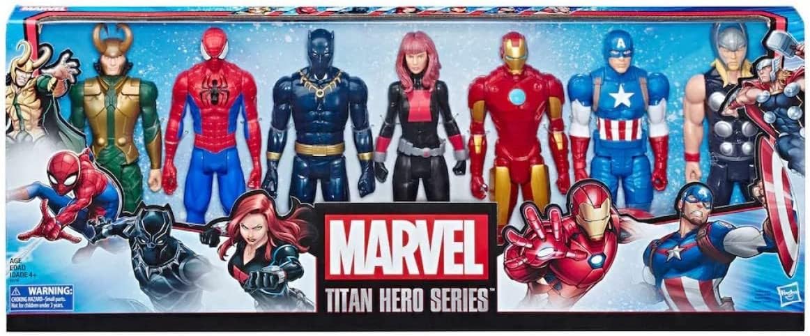 Marvel Avengers Titan Heroes Multipack Action Figure Set - Hasbro E5178 (Multicolor) | Perfect for Kids' Playtime, Collectors & Superhero Fans