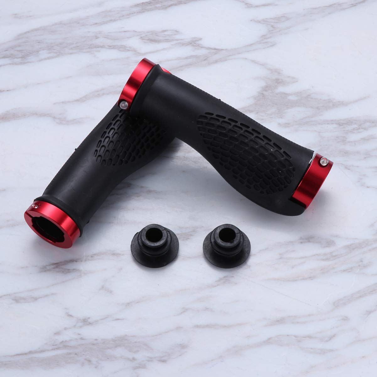 LIOOBO 1 Pair Non-Slip Bike Handlebar Grips - Ergonomic Mountain Bike Hand Grips for Comfortable Cycling - Perfect for Road Bikes, BMX, and Commuter Bicycles