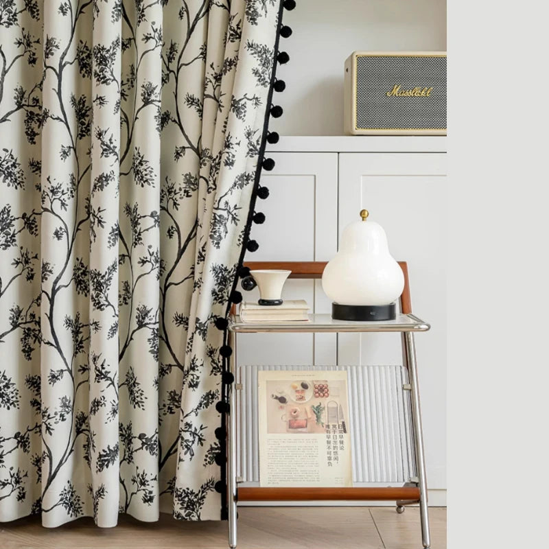 Sienna Polyester Jacquard Blackout Curtains - Custom Window Treatments for Bedroom & Living Room - Thermal Insulated, Light Blocking, Noise Reducing Drapes