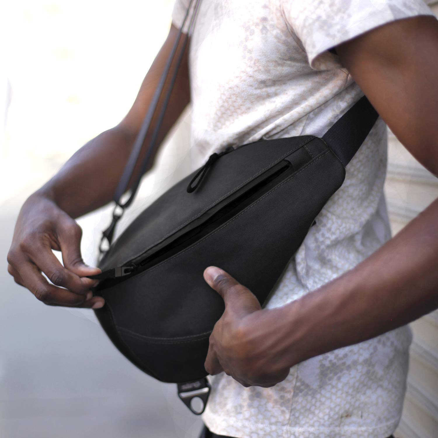KP Multipurpose Waterproof Sling Bag for Hiking, Travel & Everyday Use - Lightweight Crossbody Backpack for Men & Women - Perfect for Outdoor Adventures, Commuting & Gym