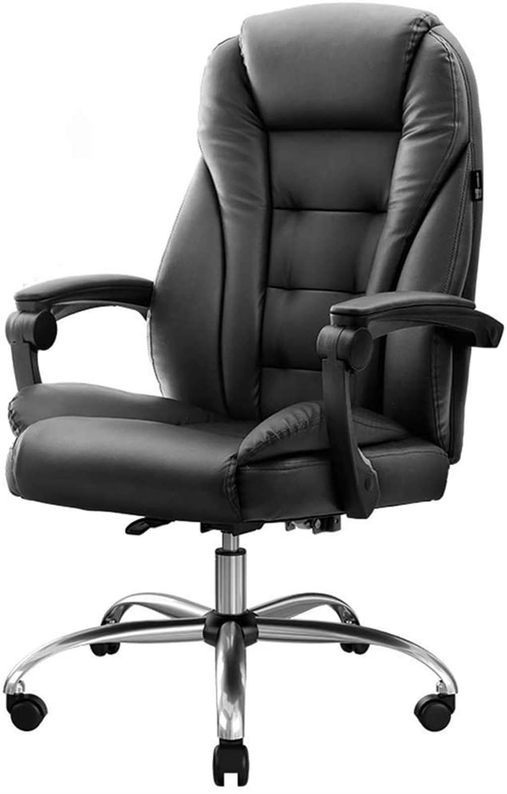 Ergonomic Office Chair - Adjustable Swivel Computer Desk Chair with Lumbar Support, Reclining Backrest & Padded Seat for Home Office, Executive, Boss (Color: Black) - Perfect for Long Work Hours & Gaming Sessions