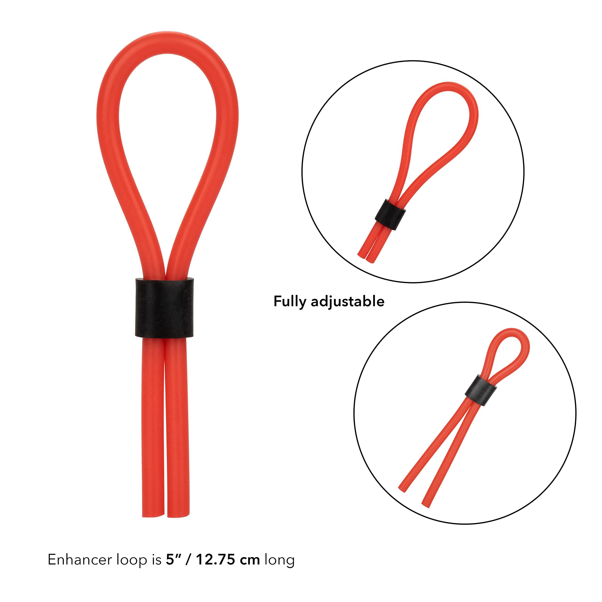Red Silicone Stud Lasso Rings for Rodeo, Horse Riding & Western Fashion - Durable Non-Slip Grip for Cowboys and Cowgirls