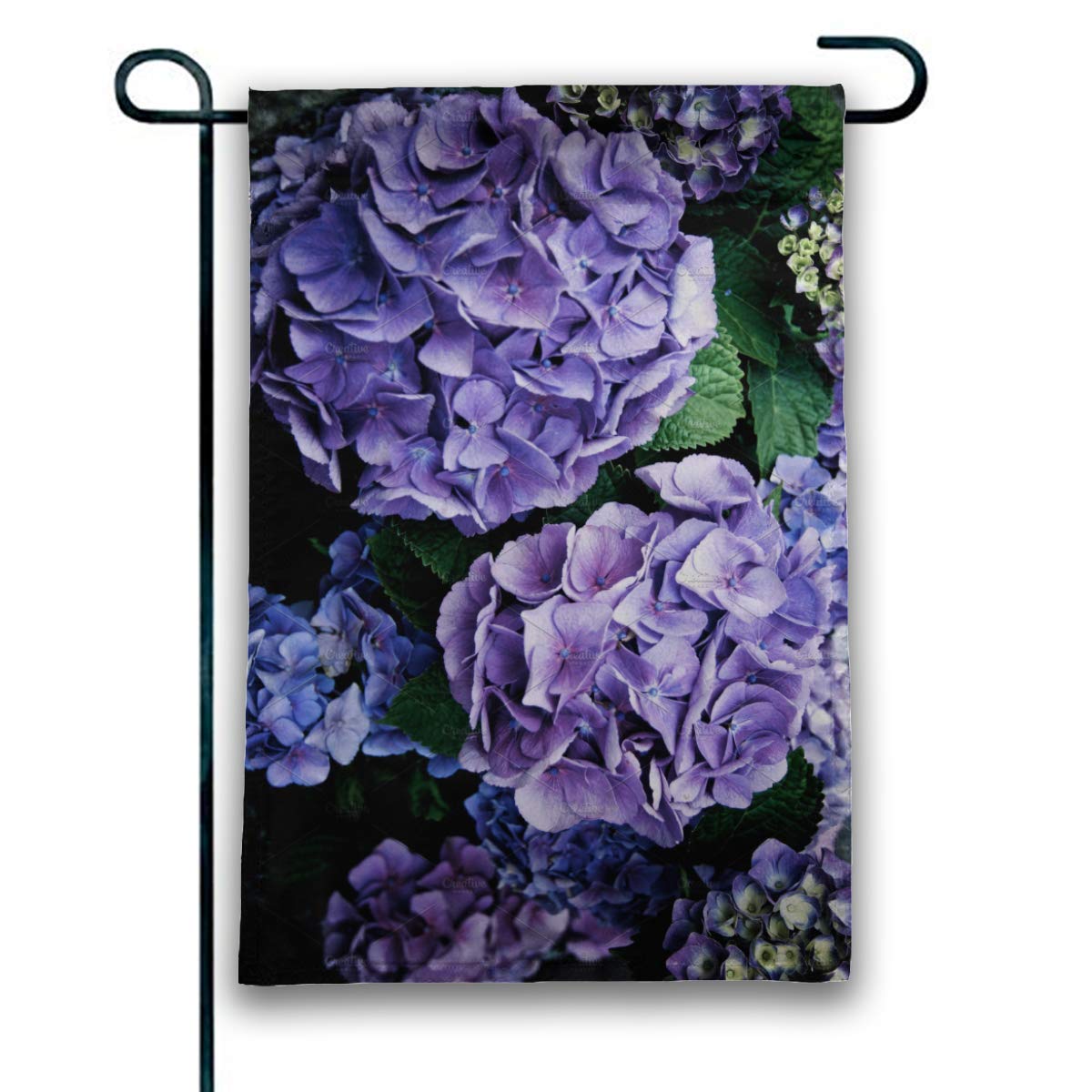 12 x 18 Inch Double Sided Purple Hydrangea Garden Flag - Decorative Welcome Sign for Home & Outdoor Decor - Perfect for Front Yard, Porch, and Seasonal Displays