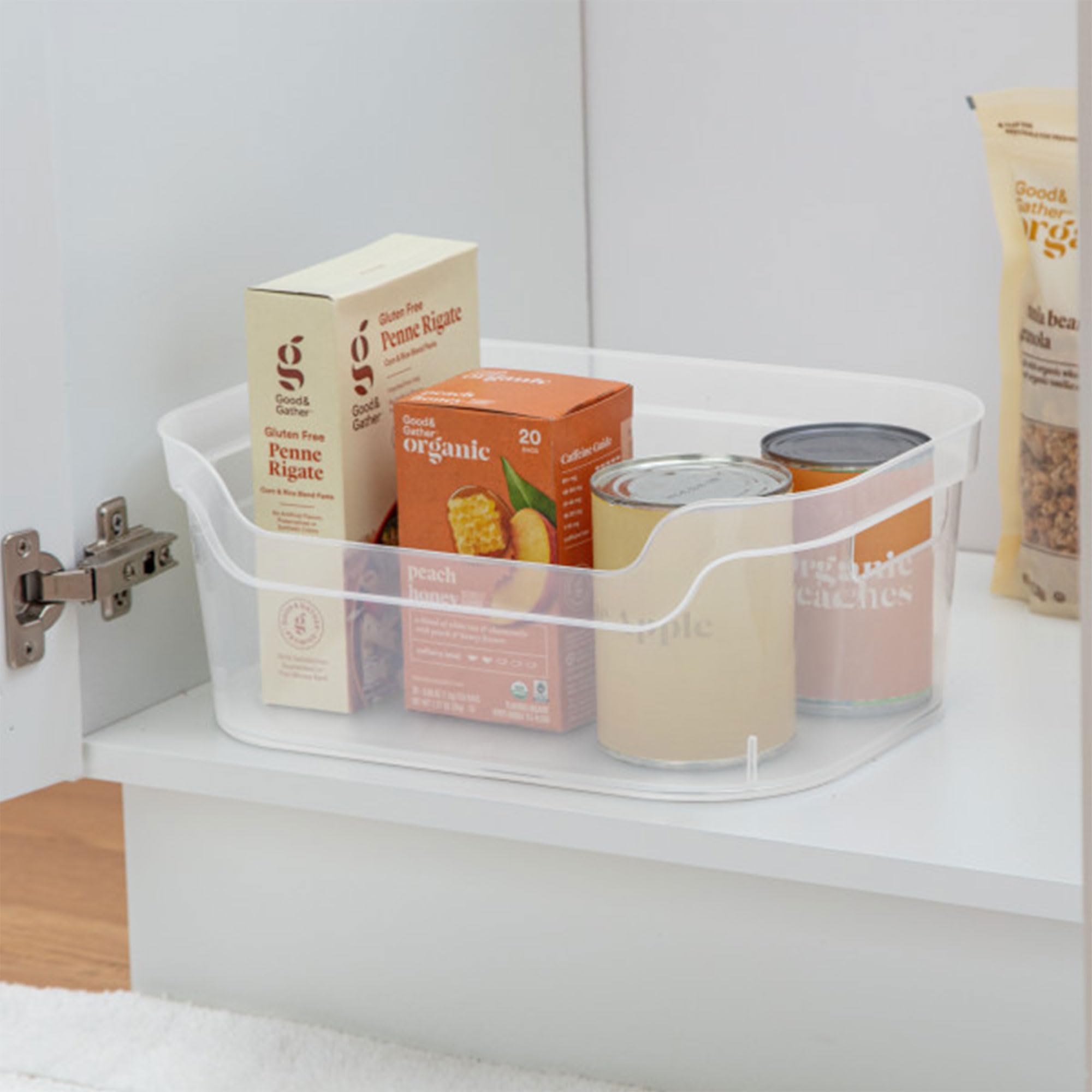 Sterilite Medium Clear Storage Bin with Comfortable Handles - 5.25x9.5x13 Inches - 24 Pack for Home Organization | Perfect for Closet, Pantry & Office Storage