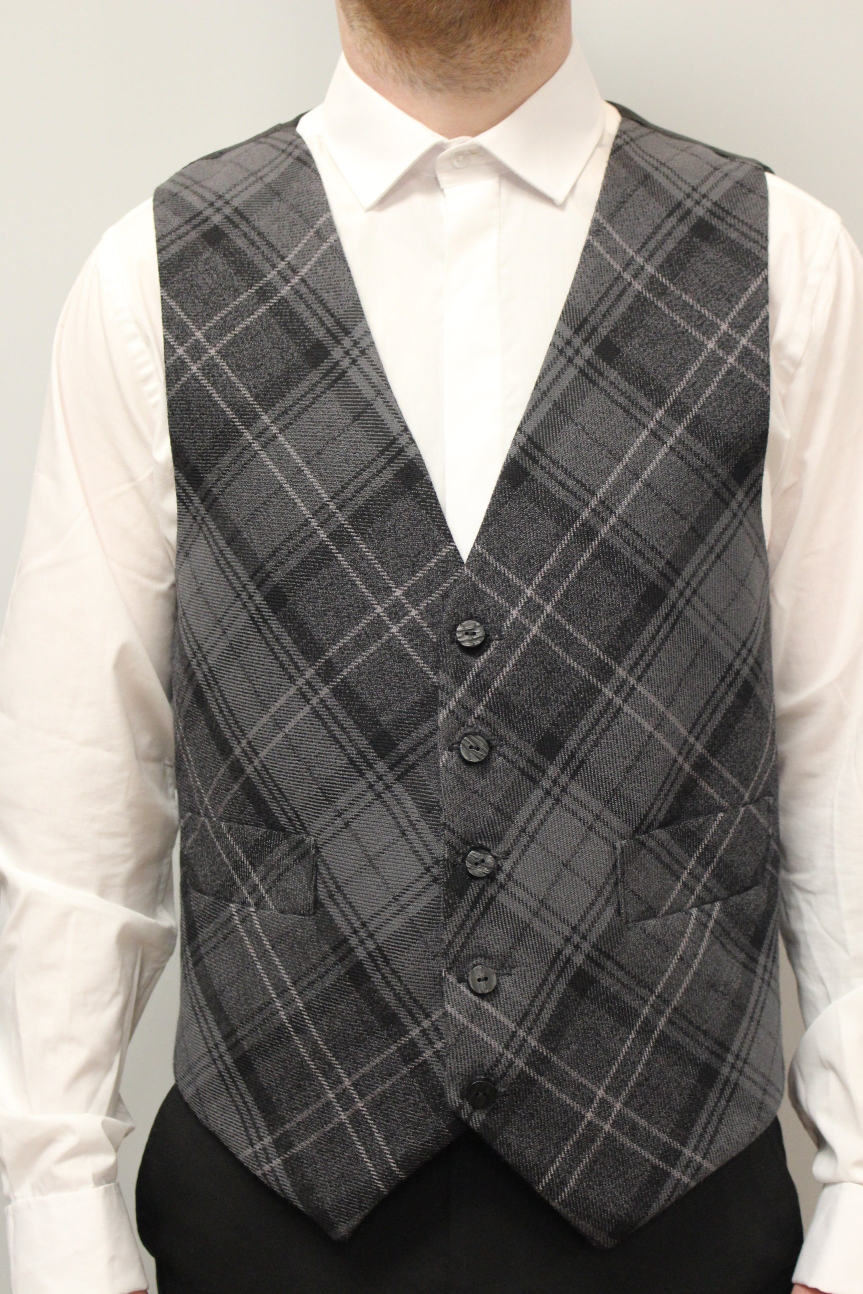 Custom Tailored Tartan Waistcoat for Men & Women - 100% Pure Wool Vest - Perfect for Weddings, Office Wear & Formal Occasions