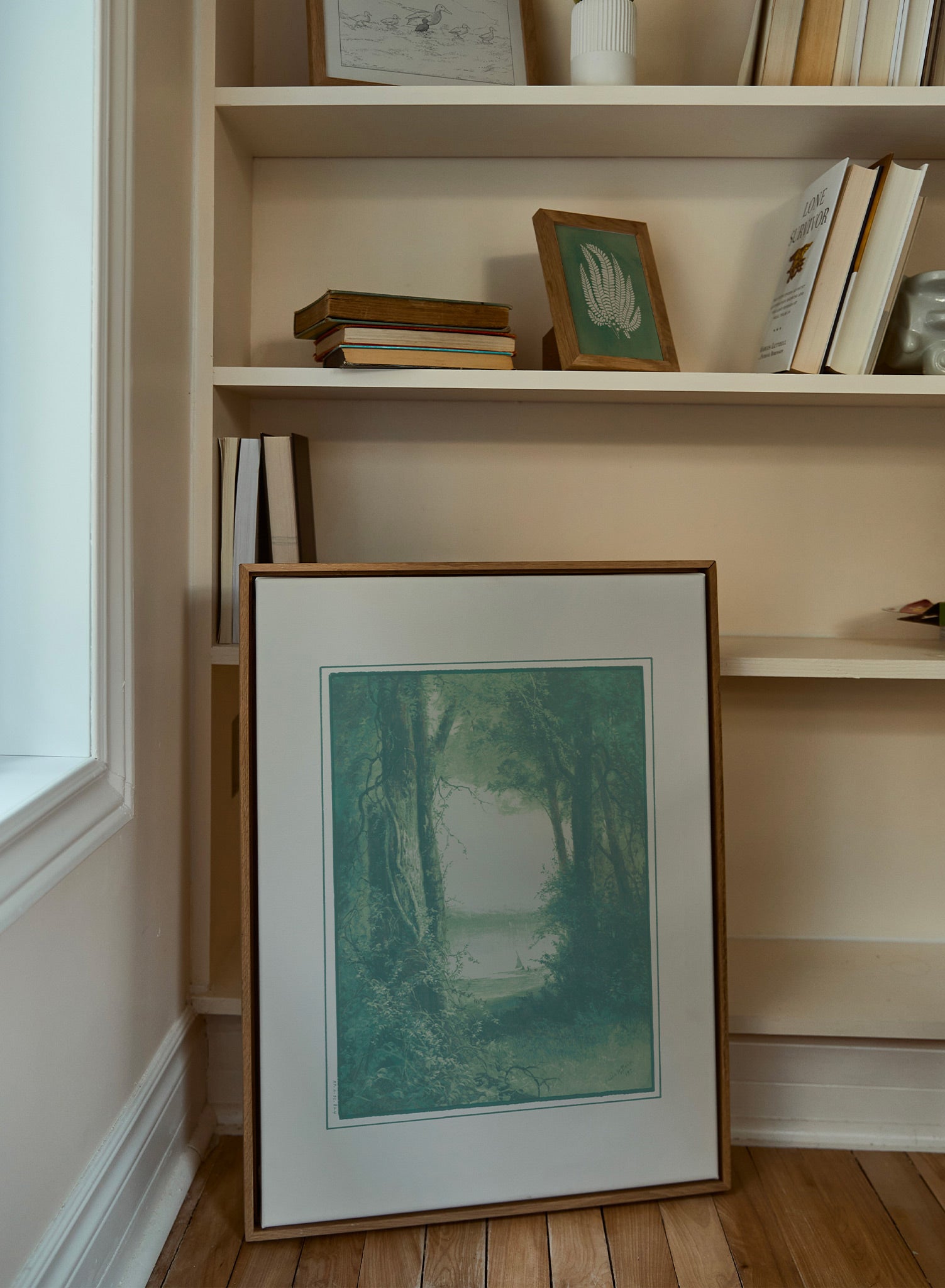 Into the Woods Canvas Wall Art - Handmade Nature Inspired Painting for Home & Office Decor - Perfect for Living Room, Bedroom, or Gift Giving