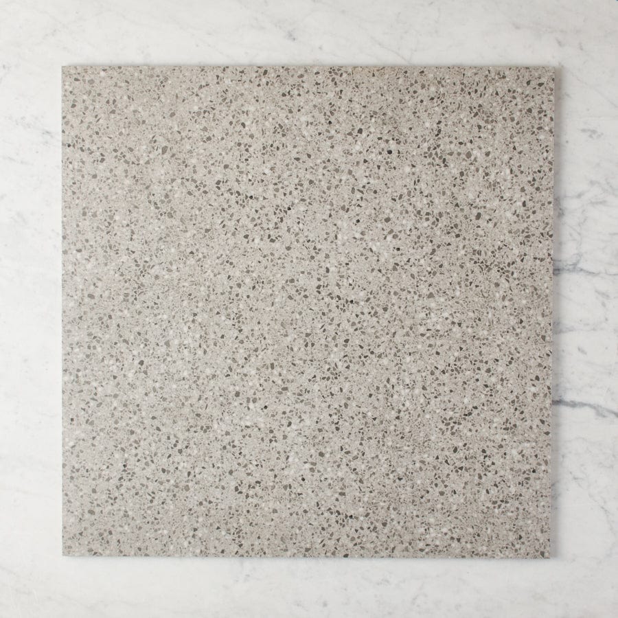 Redfern External Terrazzo Look Grey Tile - Durable Outdoor Flooring for Patio, Garden & Poolside Decoration