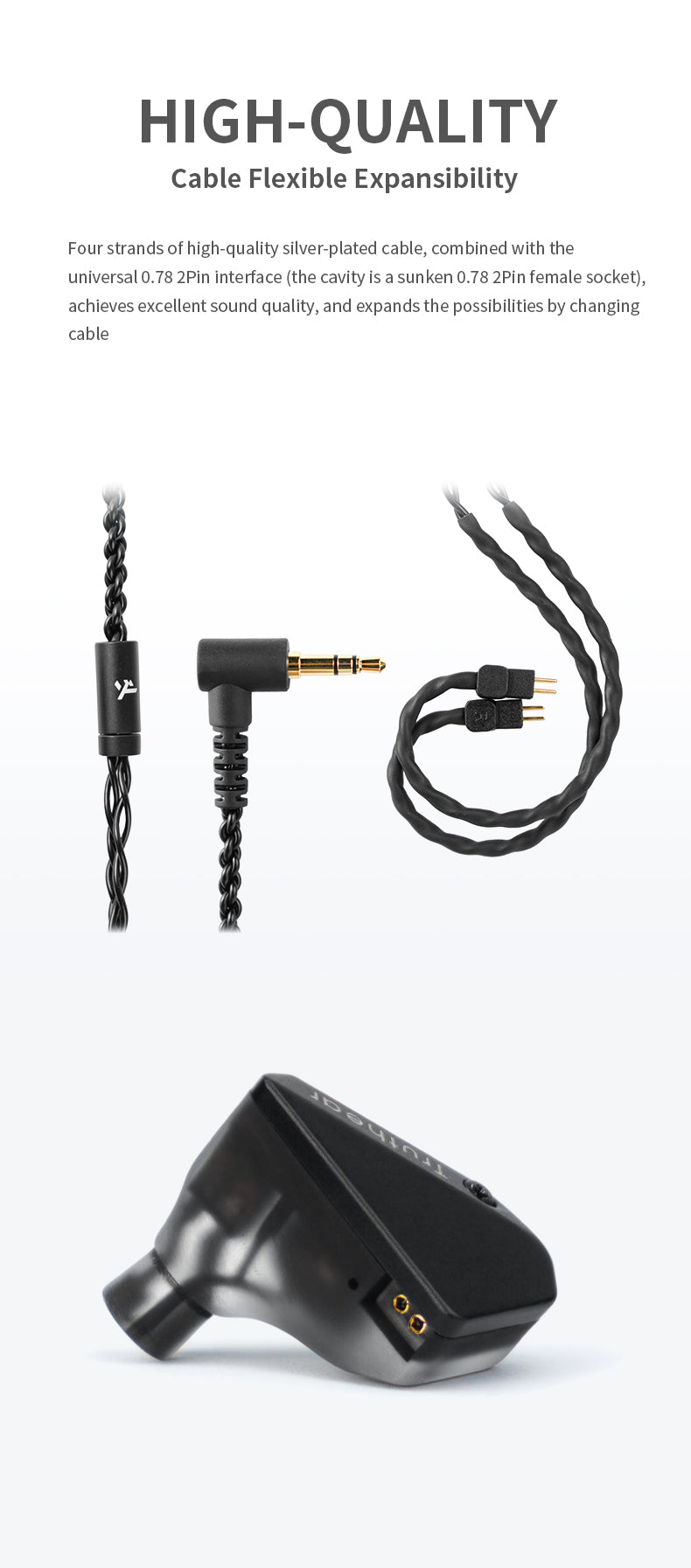 TRUTHEAR HEXA 1DD 3BA Hybrid In-Ear Monitor IEM Headphones - High Resolution Audio with Deep Bass for Music Lovers, Audiophiles & Gamers (Perfect for Studio Recording, Gaming & Daily Commuting)