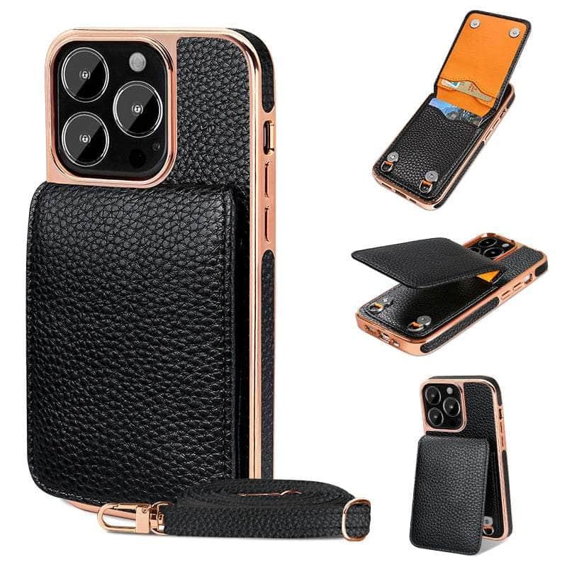 Vietao Genuine Leather Wallet Case for iPhone 14 - Slim RFID Blocking Credit Card Holder with Money Pocket | Perfect for Business, Travel & Everyday Use