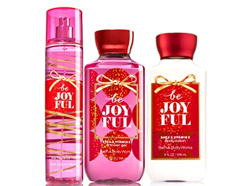 Bath & Body Works Be Joyful Body Lotion, Shower Gel & Fragrance Mist Gift Set (3-Piece) | Moisturizing & Refreshing Body Care Trio for Women | Perfect for Daily Use, Gifts & Self-Care Rituals