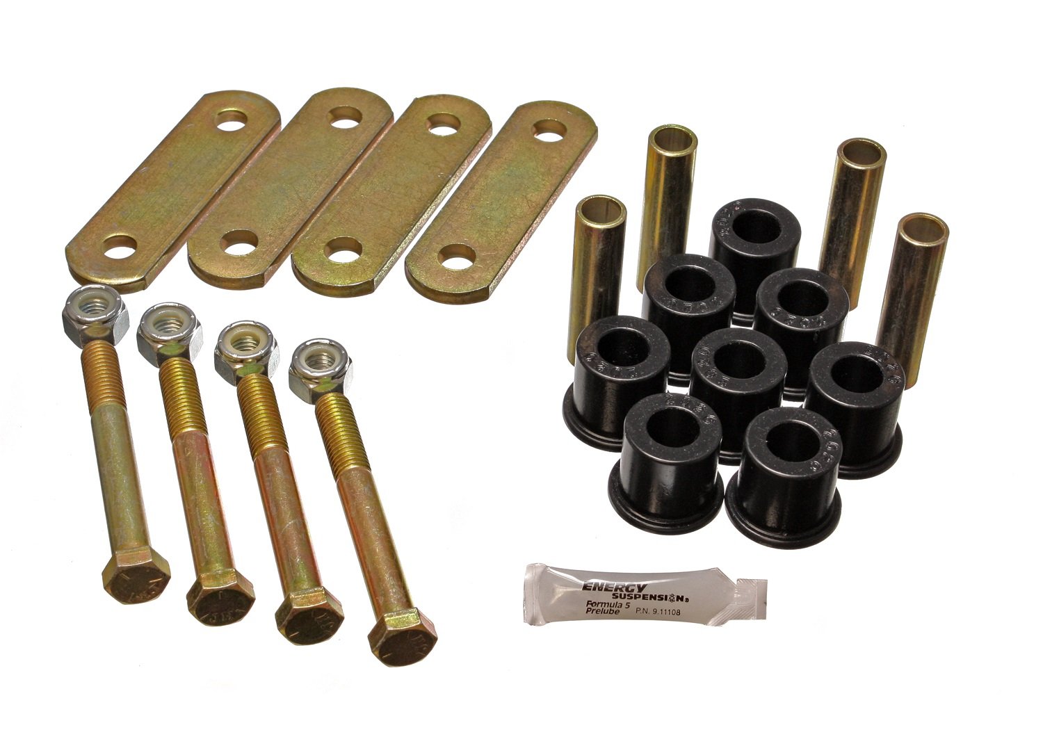 Energy Suspension 4.2136G Polyurethane Shackle Set for Ford F-250/F-350 Super Duty Trucks - Heavy Duty Suspension Upgrade for Off-Roading & Towing