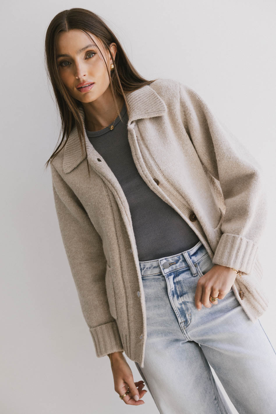Kinsley Knit Cardigan for Women - Cozy Long Sleeve Open Front Sweater - FINAL SALE - Perfect for Fall, Winter & Layering Outfits