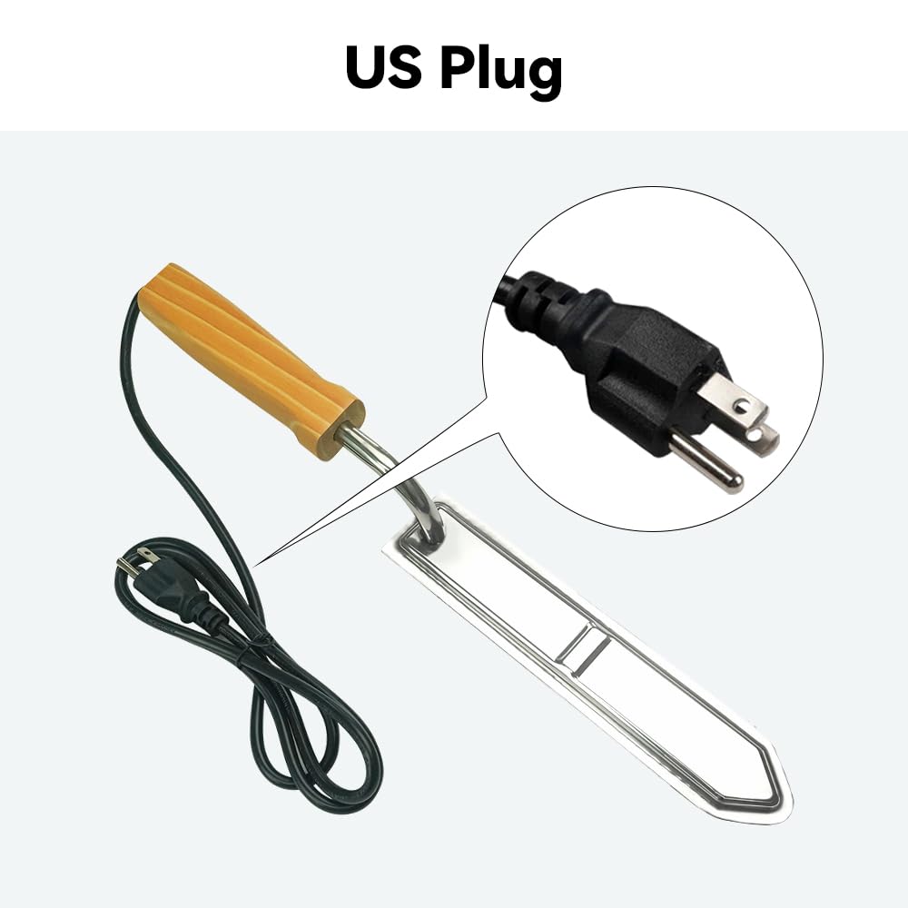 Stainless Steel Electric Honey Uncapping Knife - Beekeeping Tool for Honeycomb Extraction | Perfect for Harvesting Honey from Beehives & DIY Beekeepers