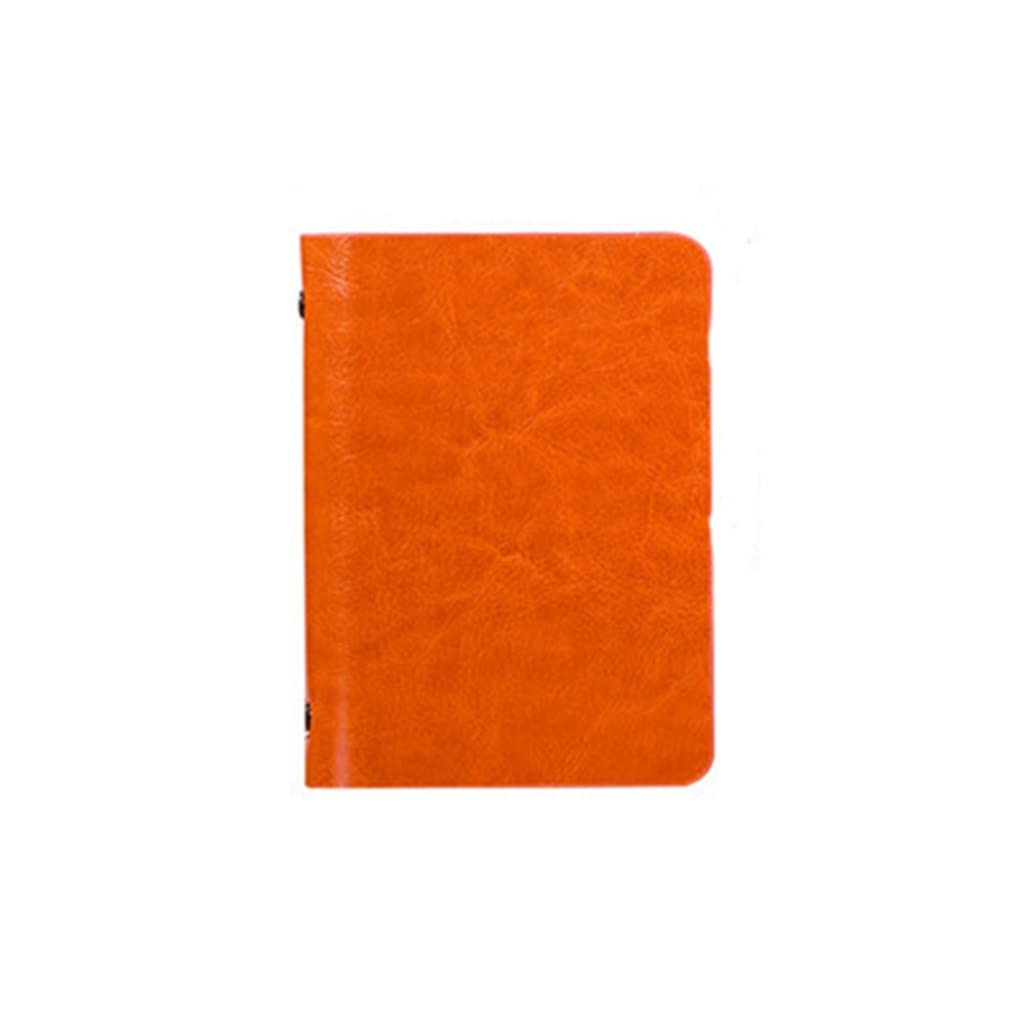 LLRYN A7 Mini Pocket Notebook - Leather Cover Loose-Leaf Notepad, Business Planner, Memo Book & Diary for Office, School & Travel (Blank Pages, Portable, One Size) - Perfect for Meetings, Journaling & Daily Organization
