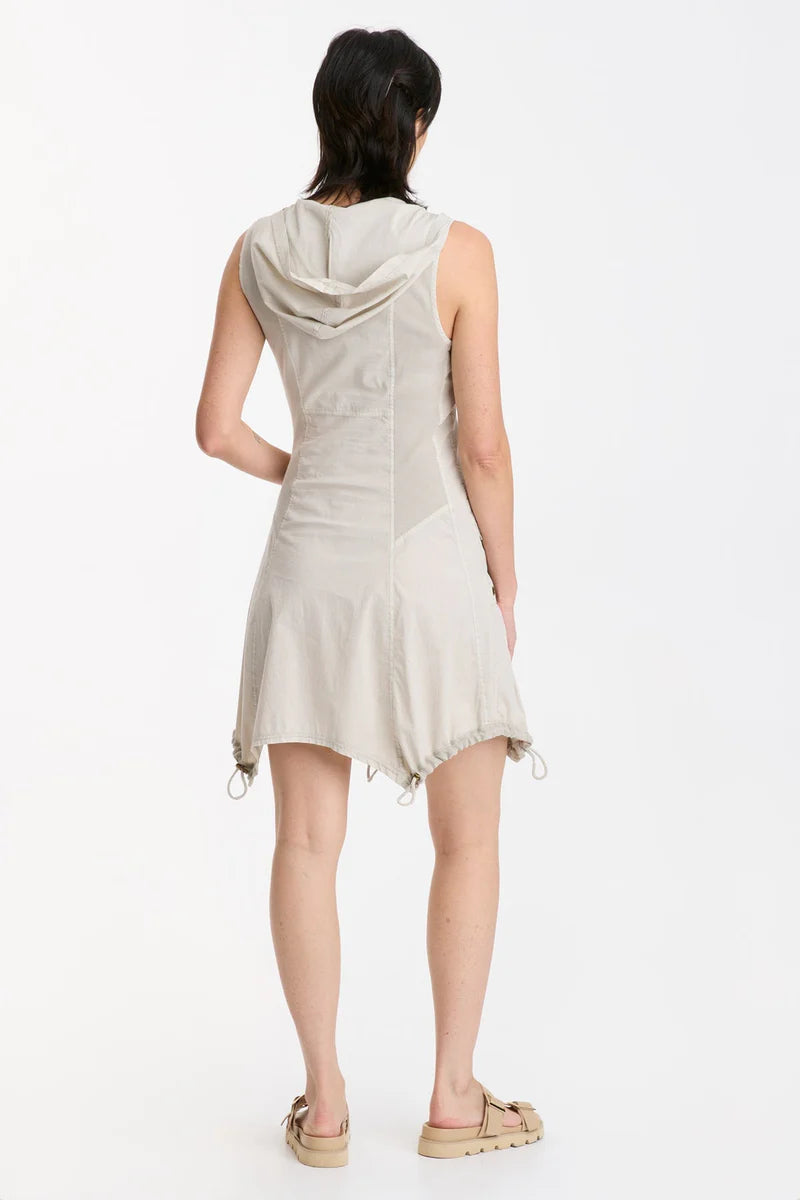 Falco Hooded Dress for Women - Center Stage Pigment Dye Long Sleeve Fashion Dress | Perfect for Casual Wear, Date Night & Fall Outfits