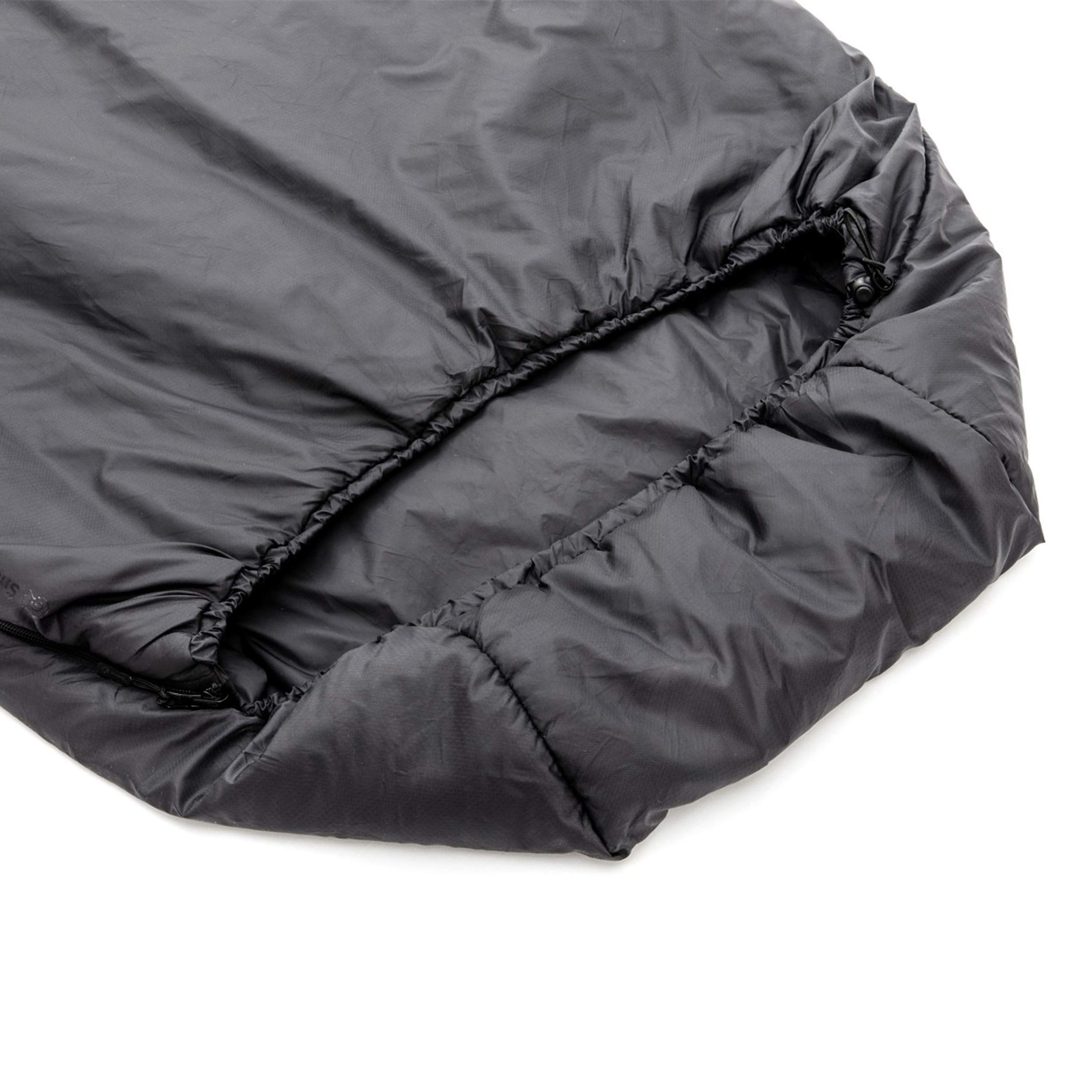 Snugpak Softie 3 Merlin Sleeping Bag - 41°F Lightweight Compact for Camping, Hiking & Backpacking - Black Sleeping Bag for Outdoor Adventures