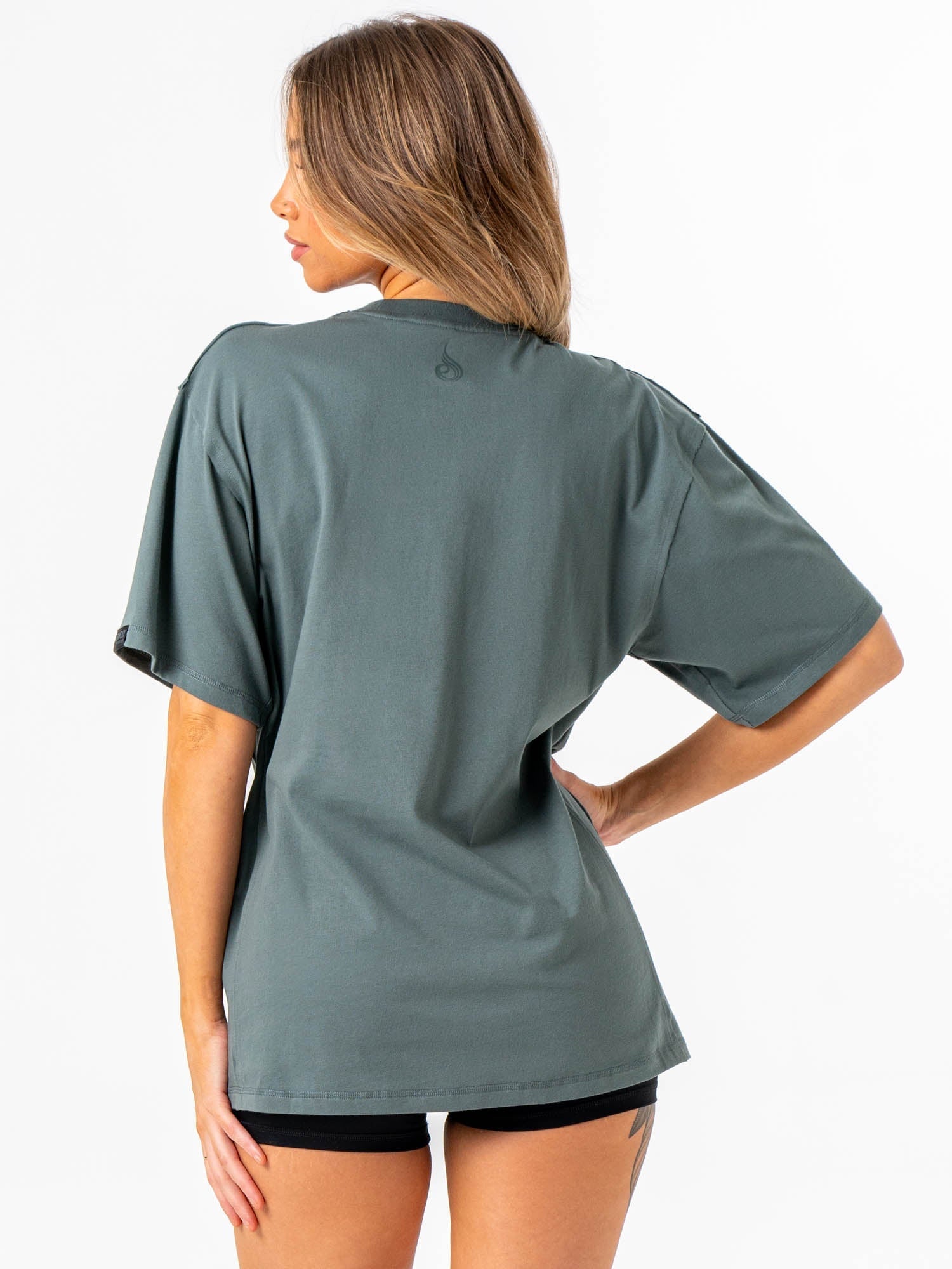 Force Oversized T-Shirt for Men & Women - Fern Green | Comfortable Loose Fit Casual Tee for Streetwear, Lounge & Everyday Wear