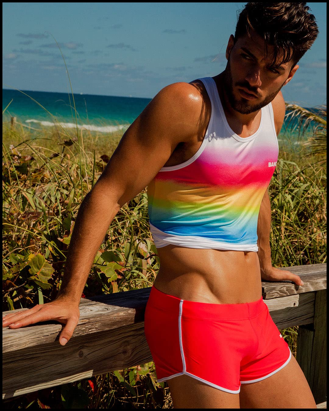 Bang Men's Muscle Tank Top - Sleeveless Athletic Shirt for Gym, Workout & Fitness Training - Breathable Sportswear for Bodybuilding, Running & Nightclubbing