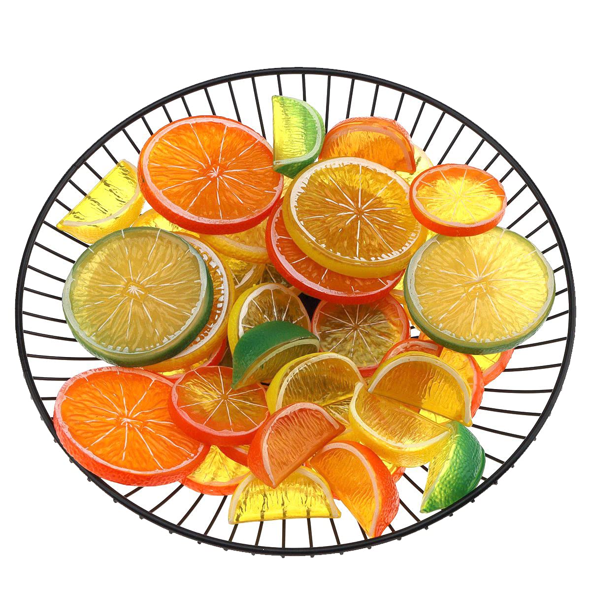 30 PCS Realistic Artificial Lemon Slices - Faux Plastic Fruit Decor for Home, Office, Kitchen & Tabletop - Lifelike Yellow Simulation Fruit Blocks for Wedding, Party & DIY Crafts Decoration