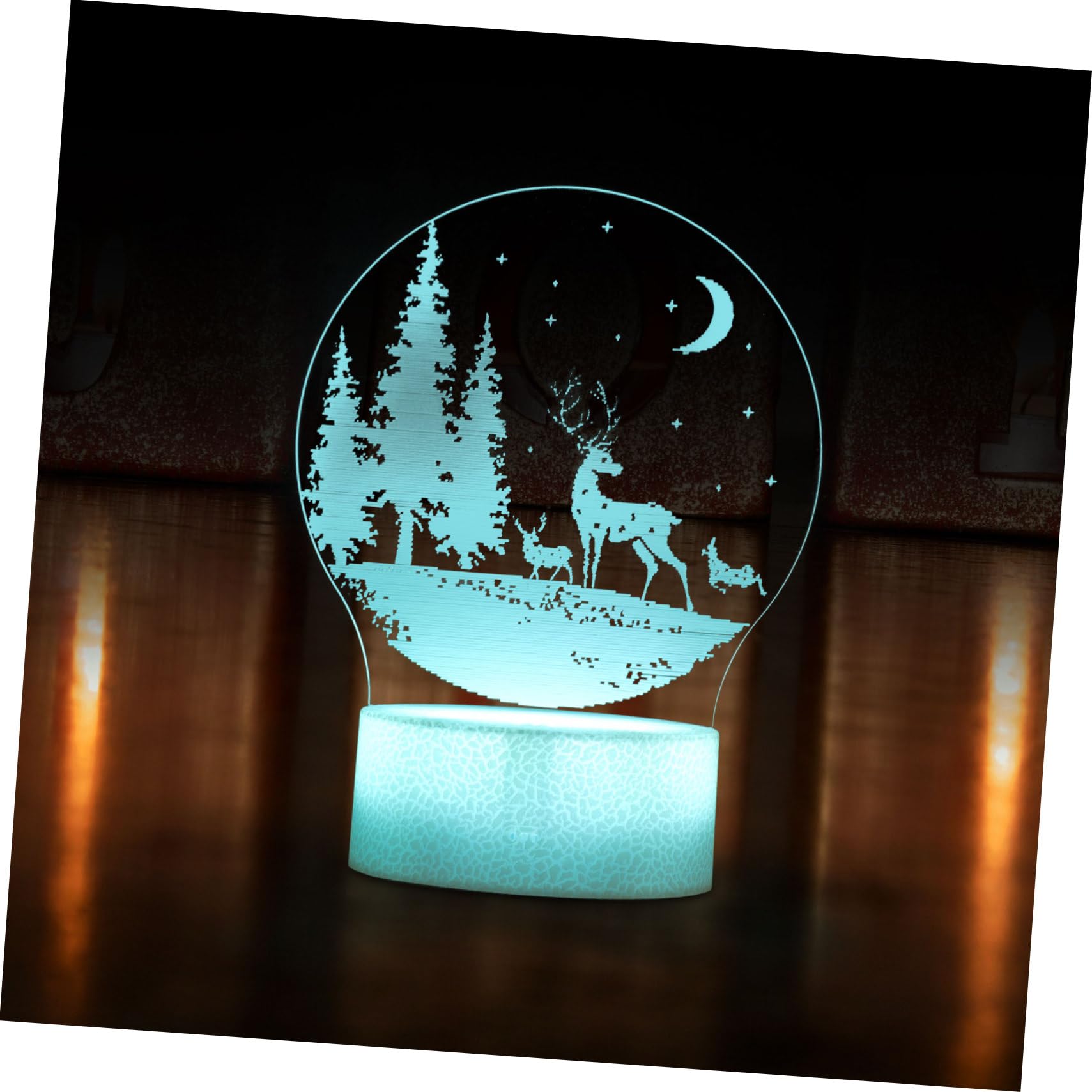 WHAMVOX Christmas LED Night Light - Xmas Style Desktop Lamp, Safe & Odorless Material for Home Decor, Bedroom, Nursery, and Holiday Gift