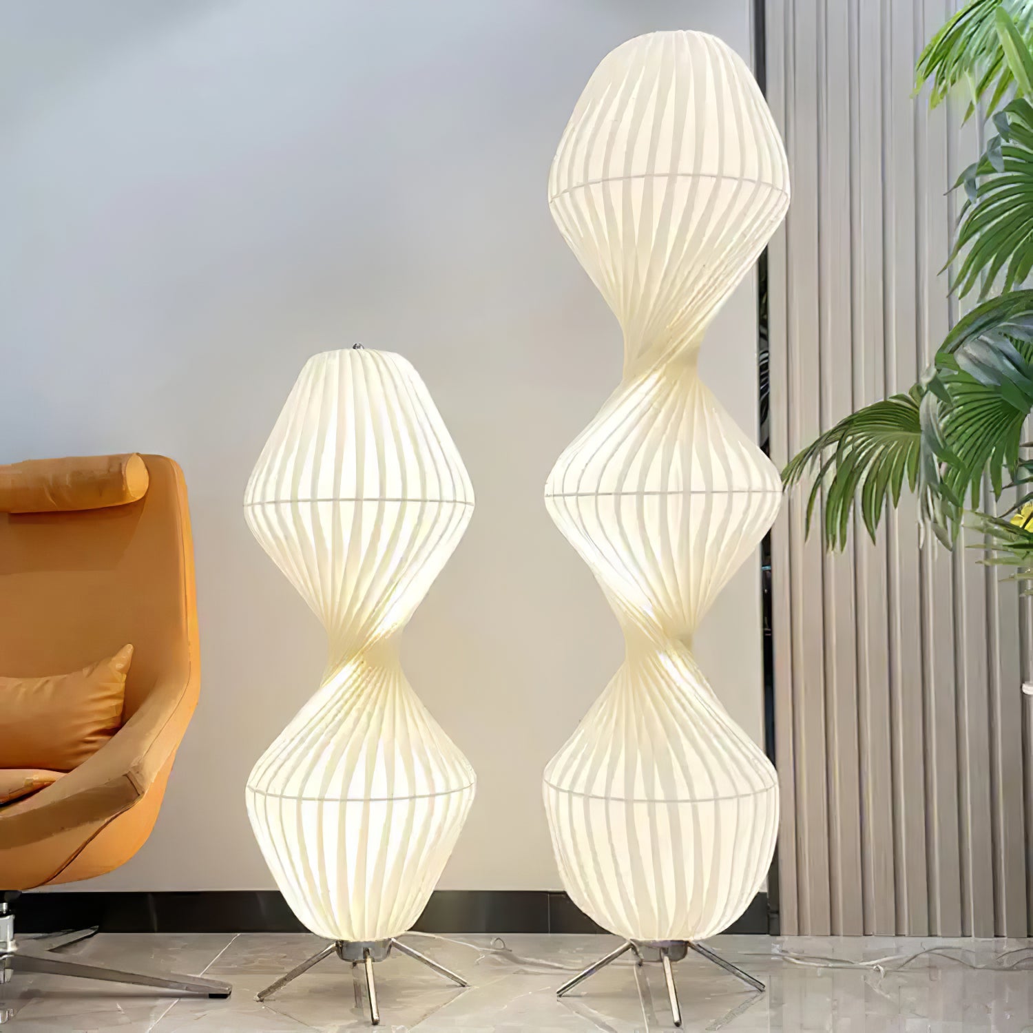 Isadora Modern Floor Lamp - Adjustable LED Standing Light for Living Room, Bedroom & Office - Warm White & Cool White Dimmable Lighting - Perfect for Reading, Relaxing & Decor