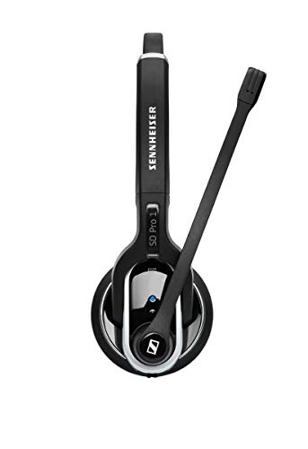 Sennheiser SD PRO1 ML Wireless Headset for PC & Desk Phone - MS Teams, Skype for Business, Lync Certified - Compatible with Zoom, Google Meet, Webex - Works with Mac & Windows Computers - Perfect for Remote Work, Video Conferencing & Call Centers