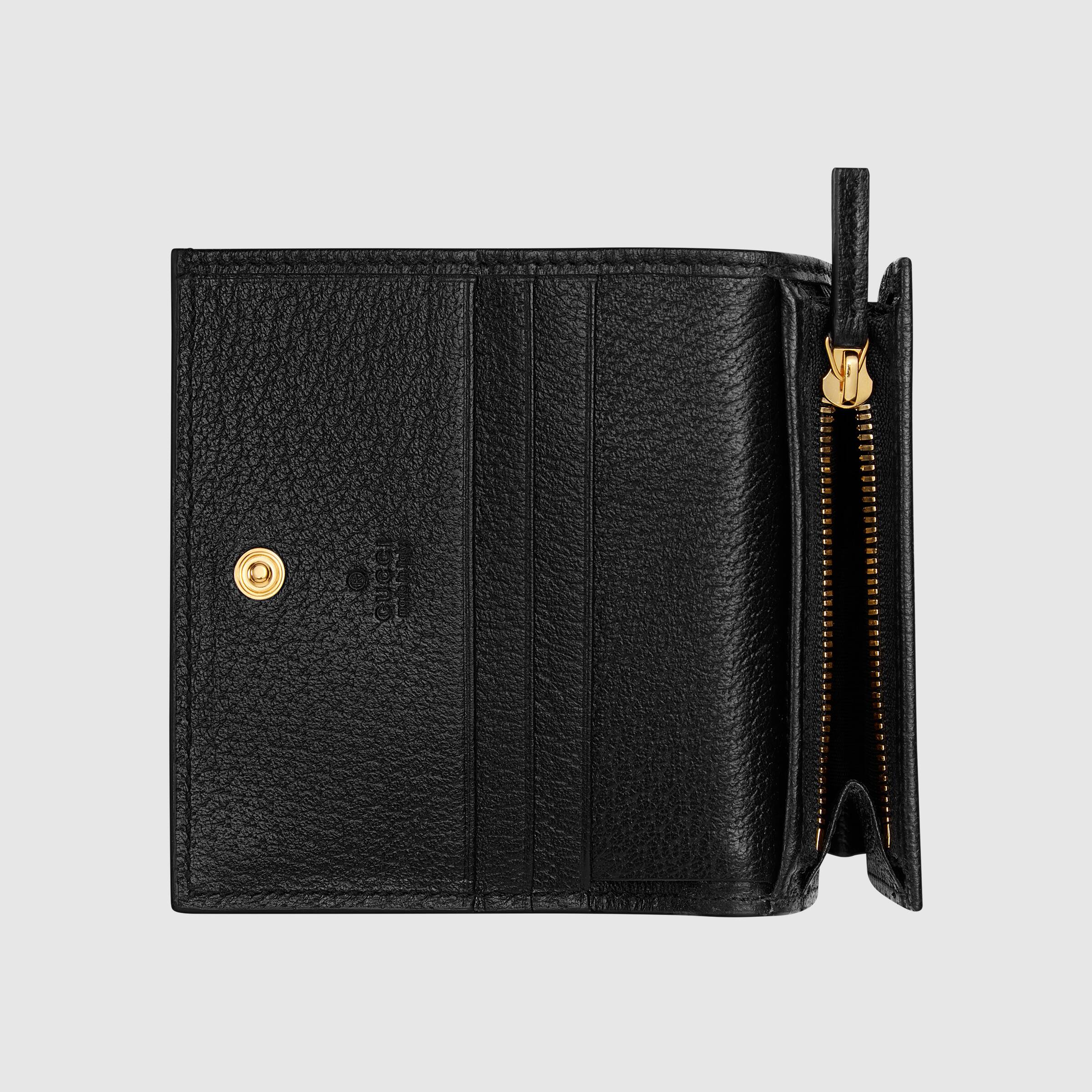 Gucci Ophidia Leather Card Holder Wallet - Slim RFID Blocking Credit Card Case for Men & Women | Perfect for Travel, Business & Everyday Use