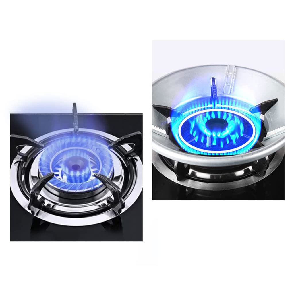 Energy-Saving Fireproof Windshield Bracket for Gas Stove - 8 Openings Non-Slip Wok Ring for Gas Burner Stove | Perfect for Outdoor Cooking, Camping & BBQ