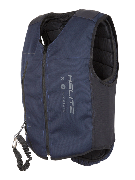 Racesafe MotionAir Hybrid Air Jacket - Lightweight Equestrian Safety Vest Compatible with Motion3 Body Protector for Horse Riding & Show Jumping