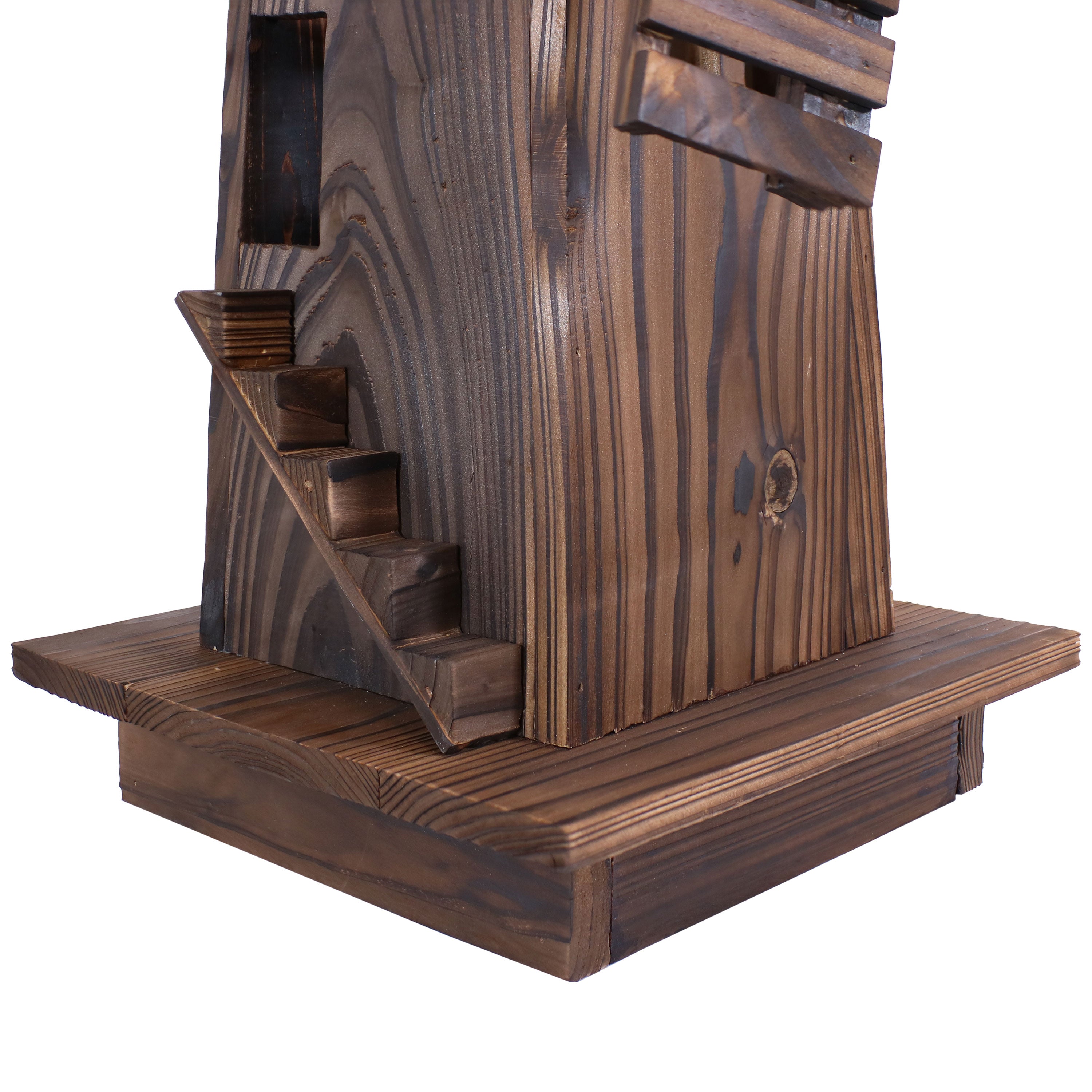 34-inch Sunnydaze Outdoor Wooden Decorative Dutch Windmill - Perfect for Garden, Lawn, and Patio Decor