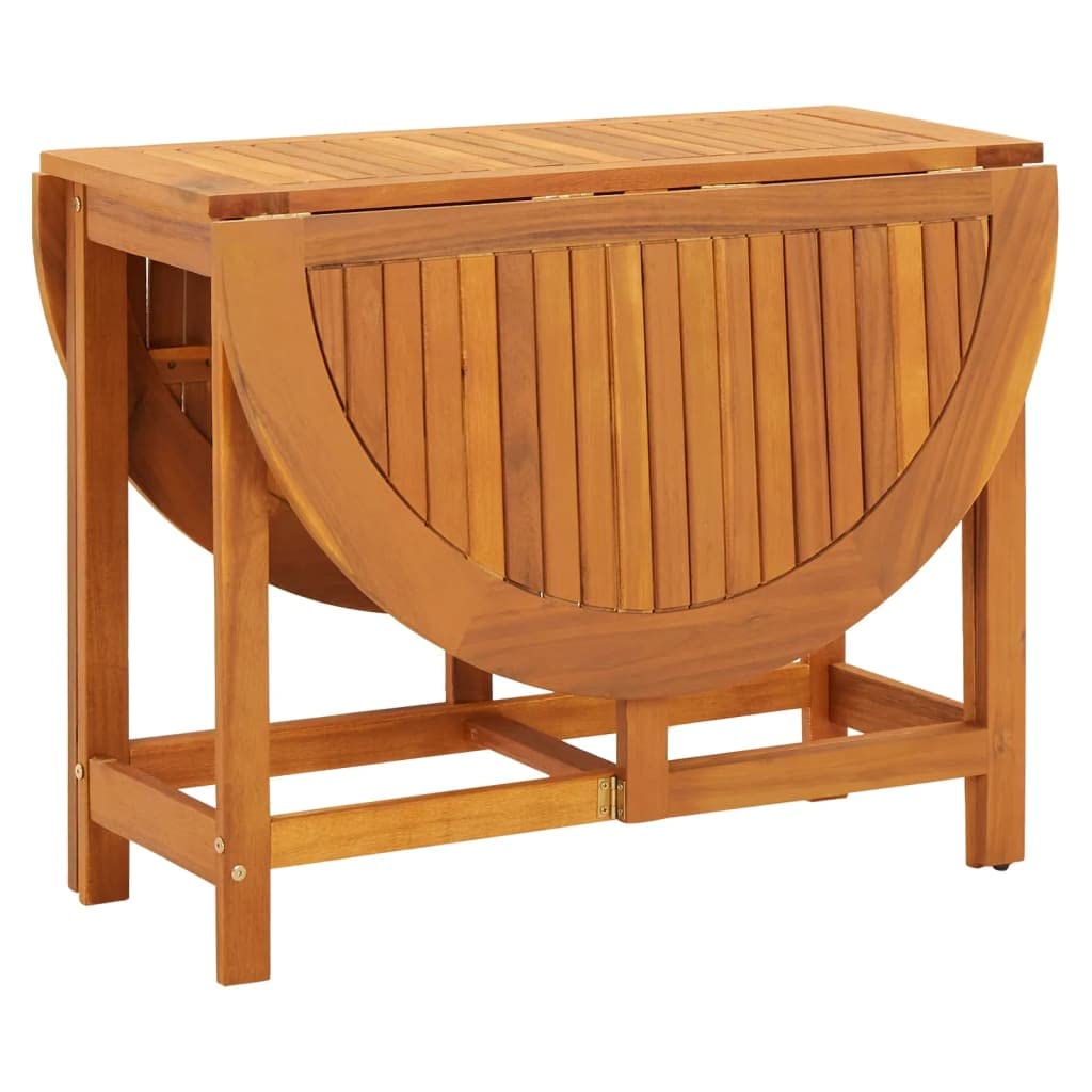 vidaXL Outdoor Dining Table - Durable Acacia Wood Patio Furniture Set - Weatherproof Rectangular Garden & Terrace Table with Easy Assembly & Natural Oil Finish - Perfect for Backyard BBQs, Poolside Dining & Outdoor Entertaining