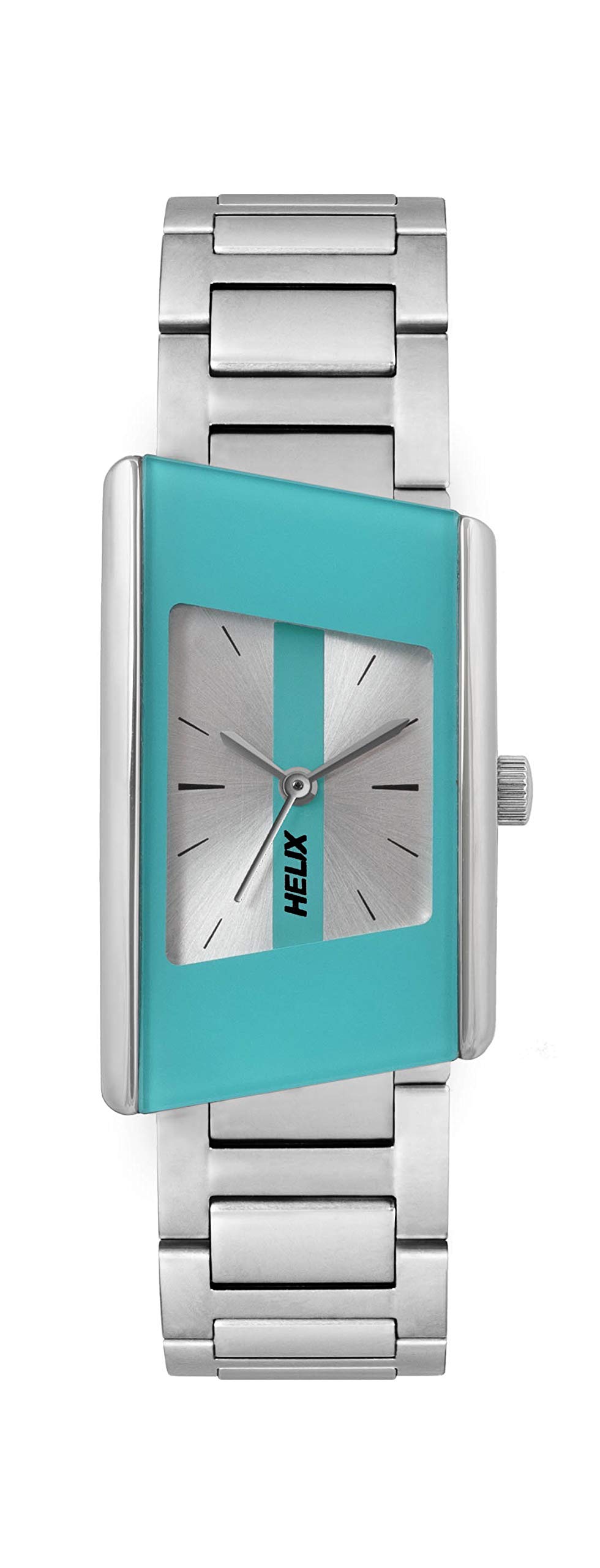 Helix Analog Silver Dial Women's Watch - TW046HL04 | Elegant Stainless Steel Band, Water Resistant | Perfect for Office, Party & Everyday Wear