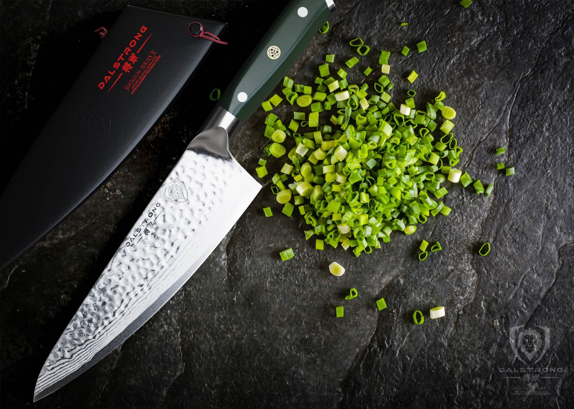 Premium 8-Inch Chef's Knife - Shogun Series X with Colored ABS Handle by Dalstrong | Professional Kitchen Knife for Slicing, Dicing & Chopping | Perfect for Home Cooks & Professional Chefs
