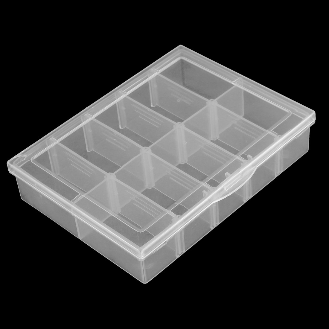 Clear Plastic Adjustable Tool Organizer - Electronic Parts Storage Box with Dividers | Perfect for DIY, Workshop & Craft Organization