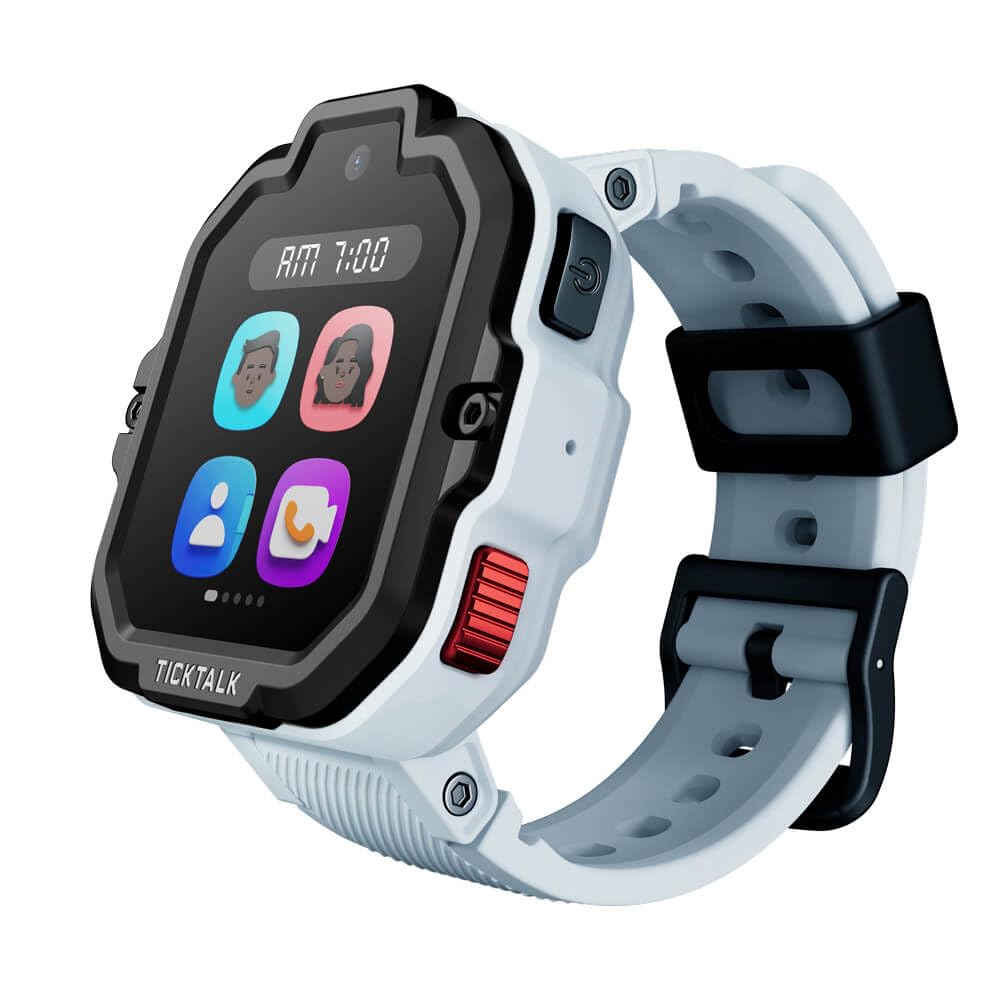 TickTalk 5 Kids Smart Watch with GPS Tracker & Video Calling - AT&T Cellular Smartwatch for Children Ages 3+ | Parental Control App, Power Base Bundle | Perfect for School, Outdoor Play & Family Communication