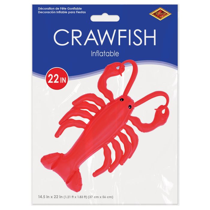 12 Pack Beistle Inflatable Crawfish Decorations - Giant 36