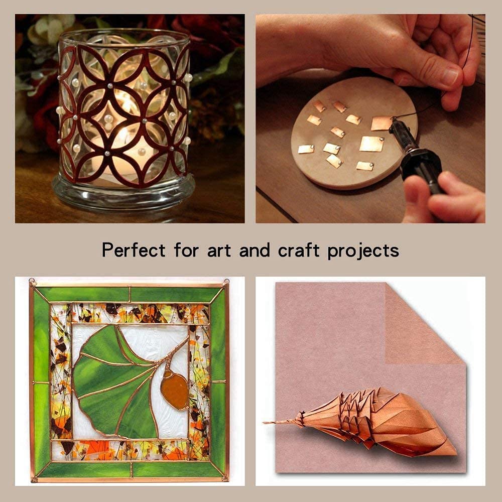 Pure Copper Sheet Metal 3mm x 200mm x 200mm - Jewelry Making, Crafting, DIY Projects & Electrical Applications - High-Quality Copper Foil for Artisans and Hobbyists