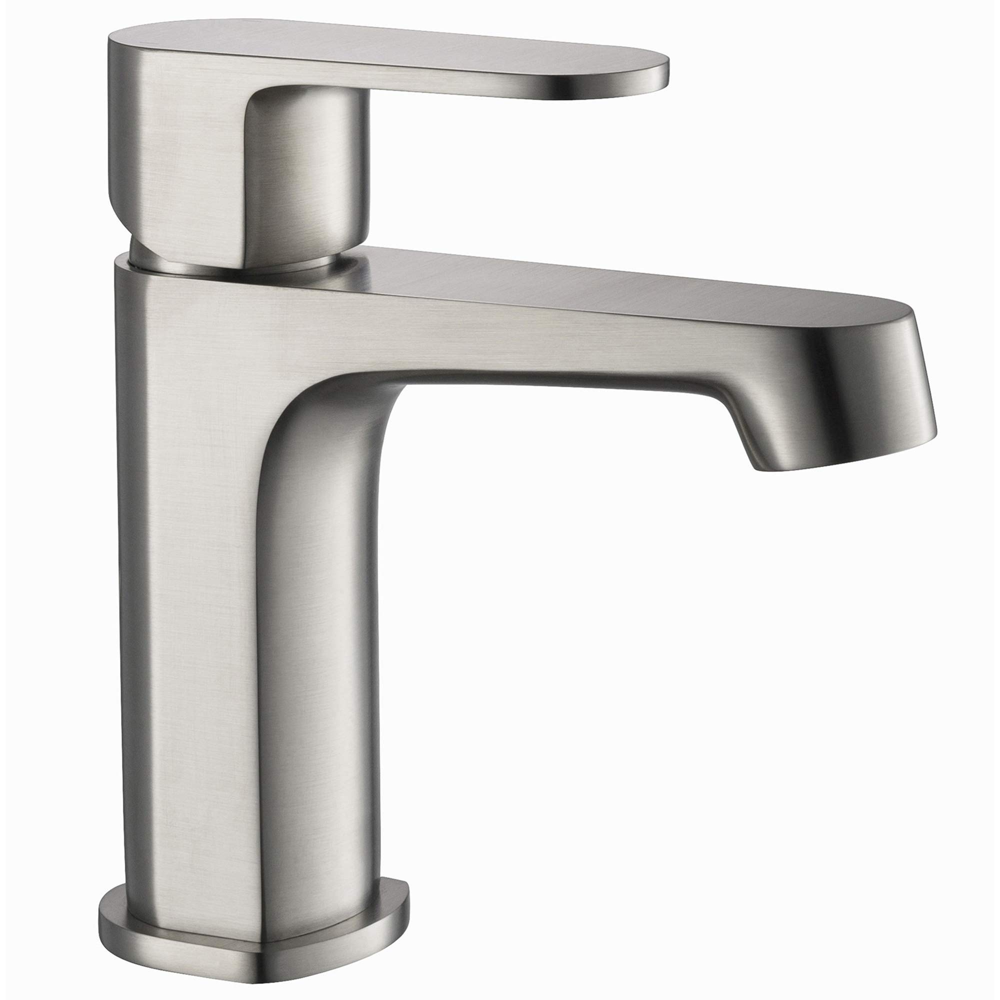Blossom Brass Single Handle Bathroom Vanity Sink Faucet - Chrome Lavatory Faucet with Flexible Water Hose (Model F01 302 02) - Perfect for Modern Bathroom Renovations & Powder Room Upgrades